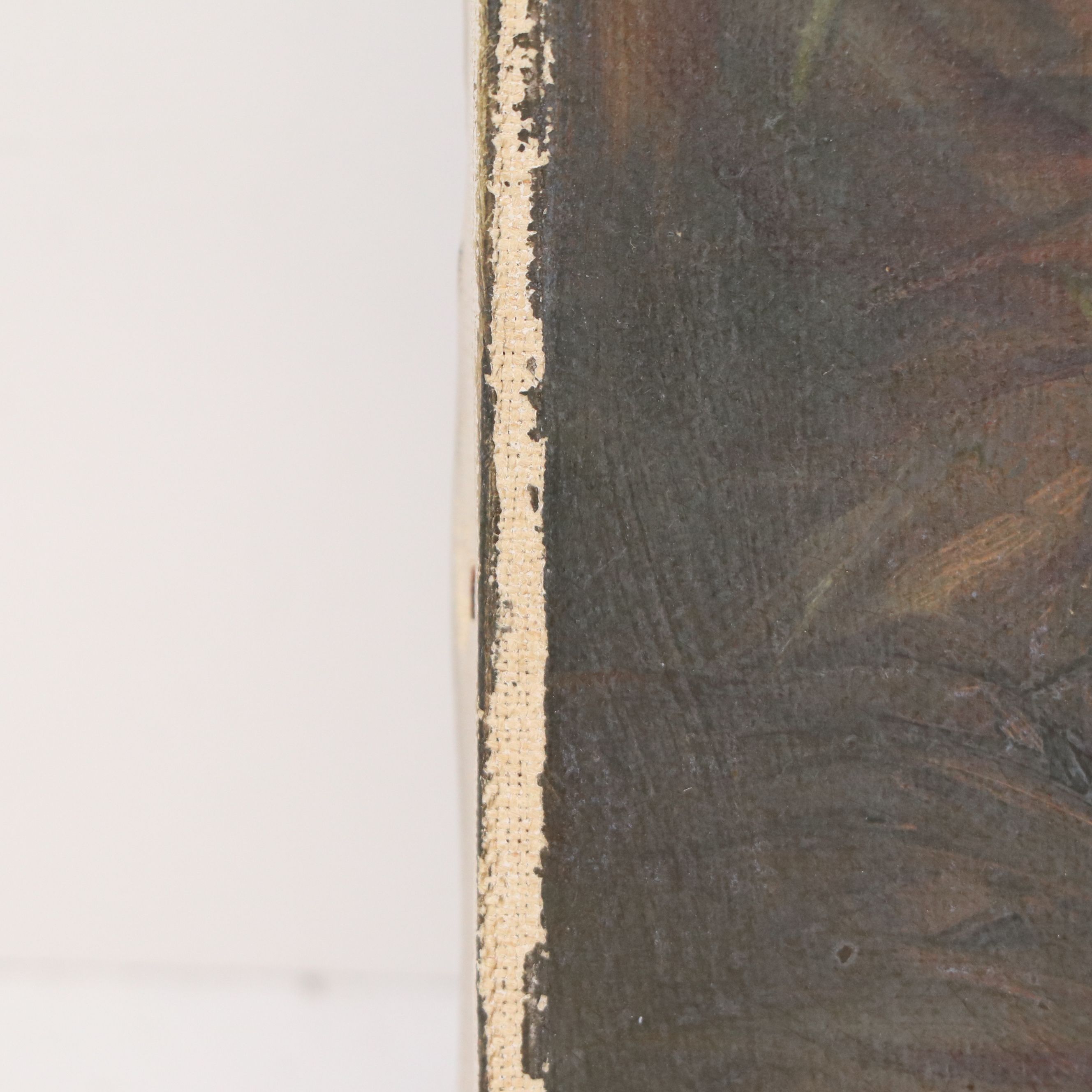 Antique American School Oil Painting, 1895