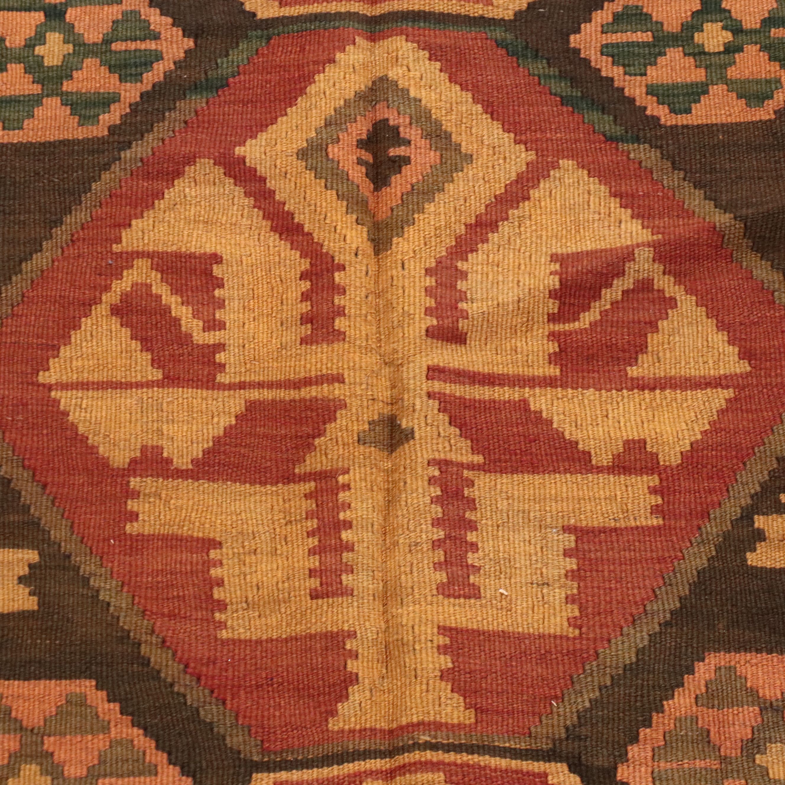 5' x 11'9 Handwoven Turkish Kilim Long Rug