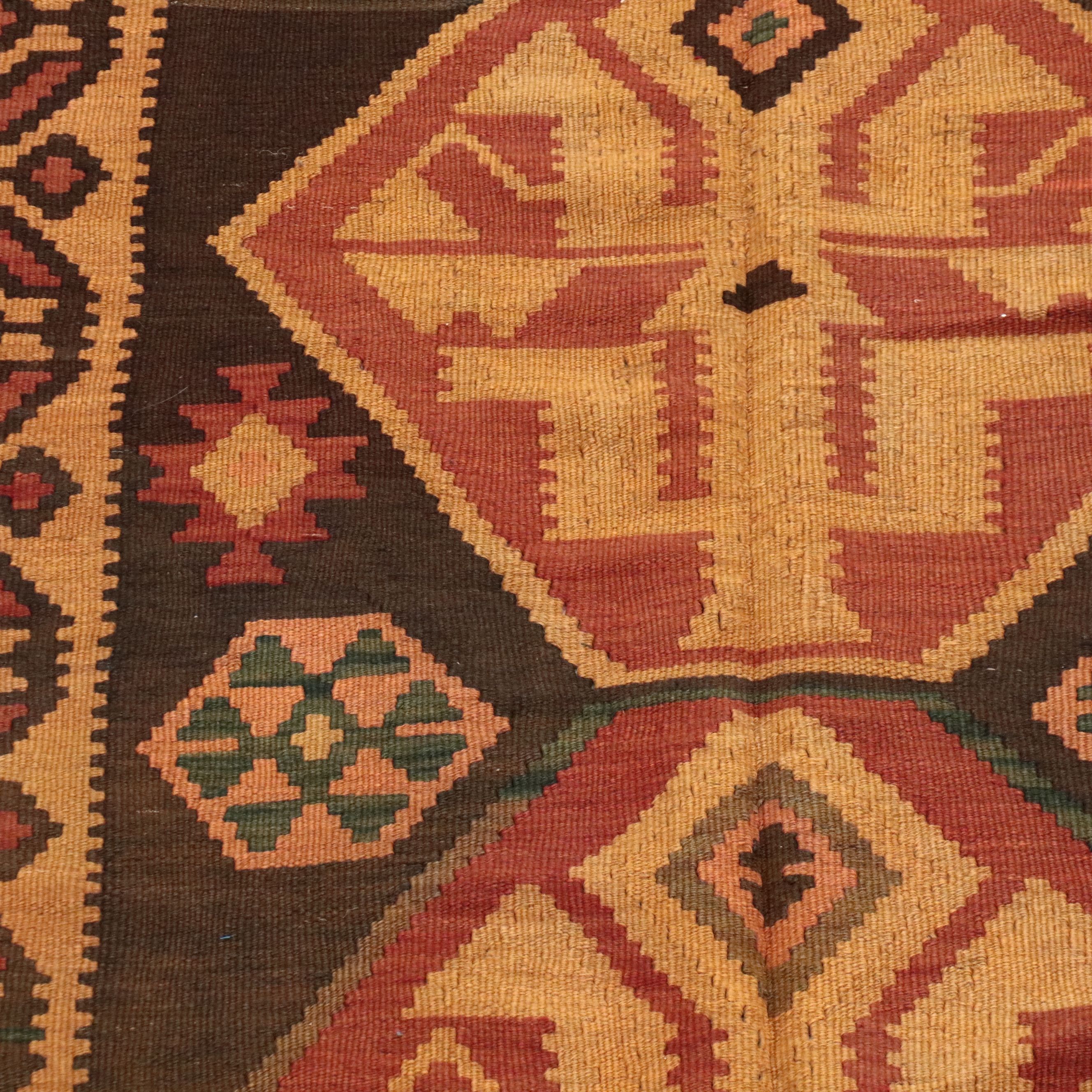 5' x 11'9 Handwoven Turkish Kilim Long Rug