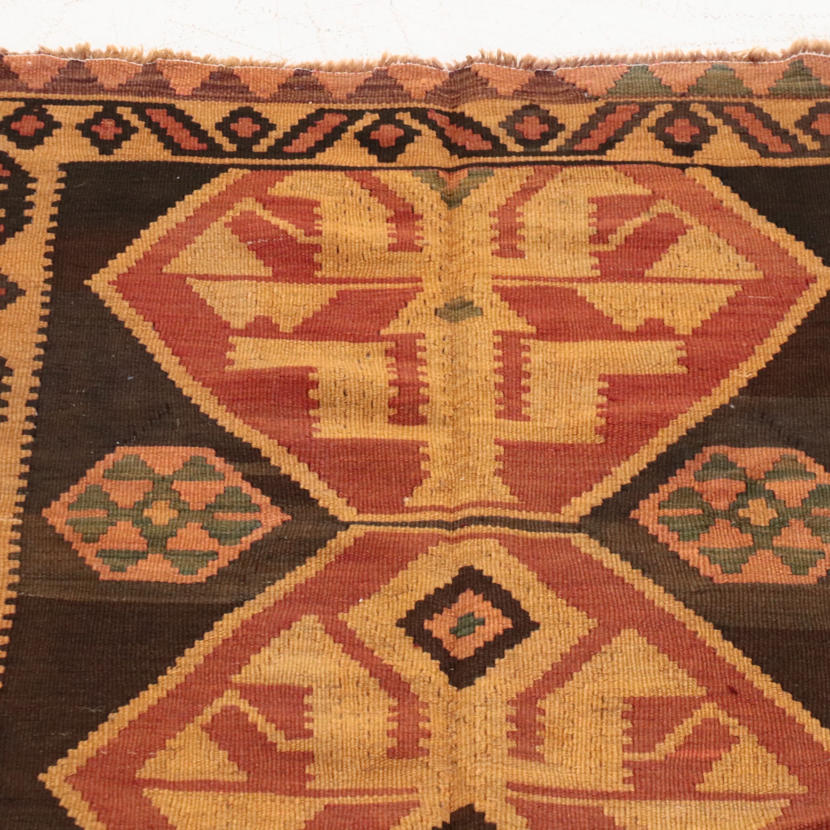 5' x 11'9 Handwoven Turkish Kilim Long Rug