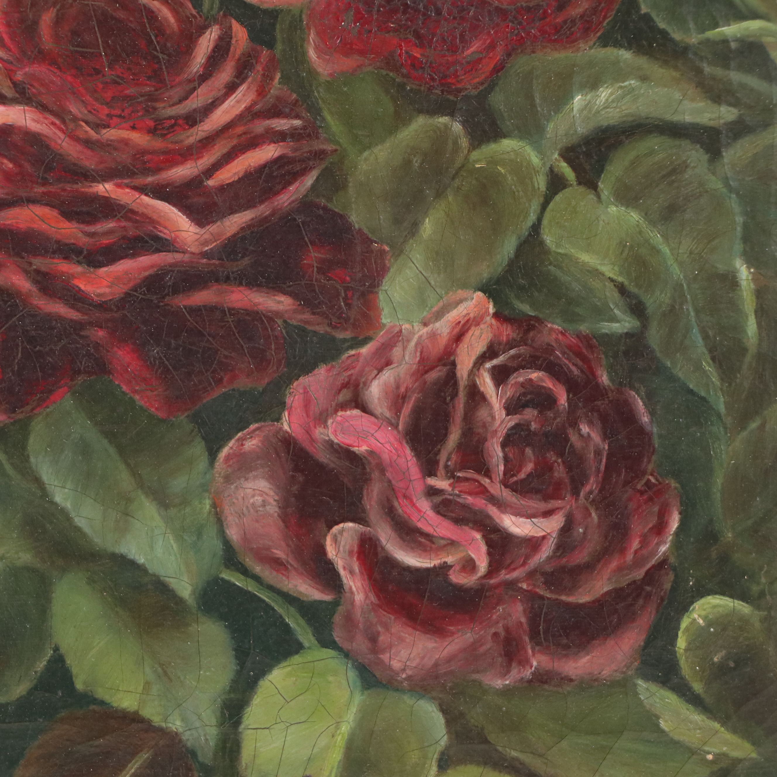 Antique American School Oil Painting, Late 19th Century