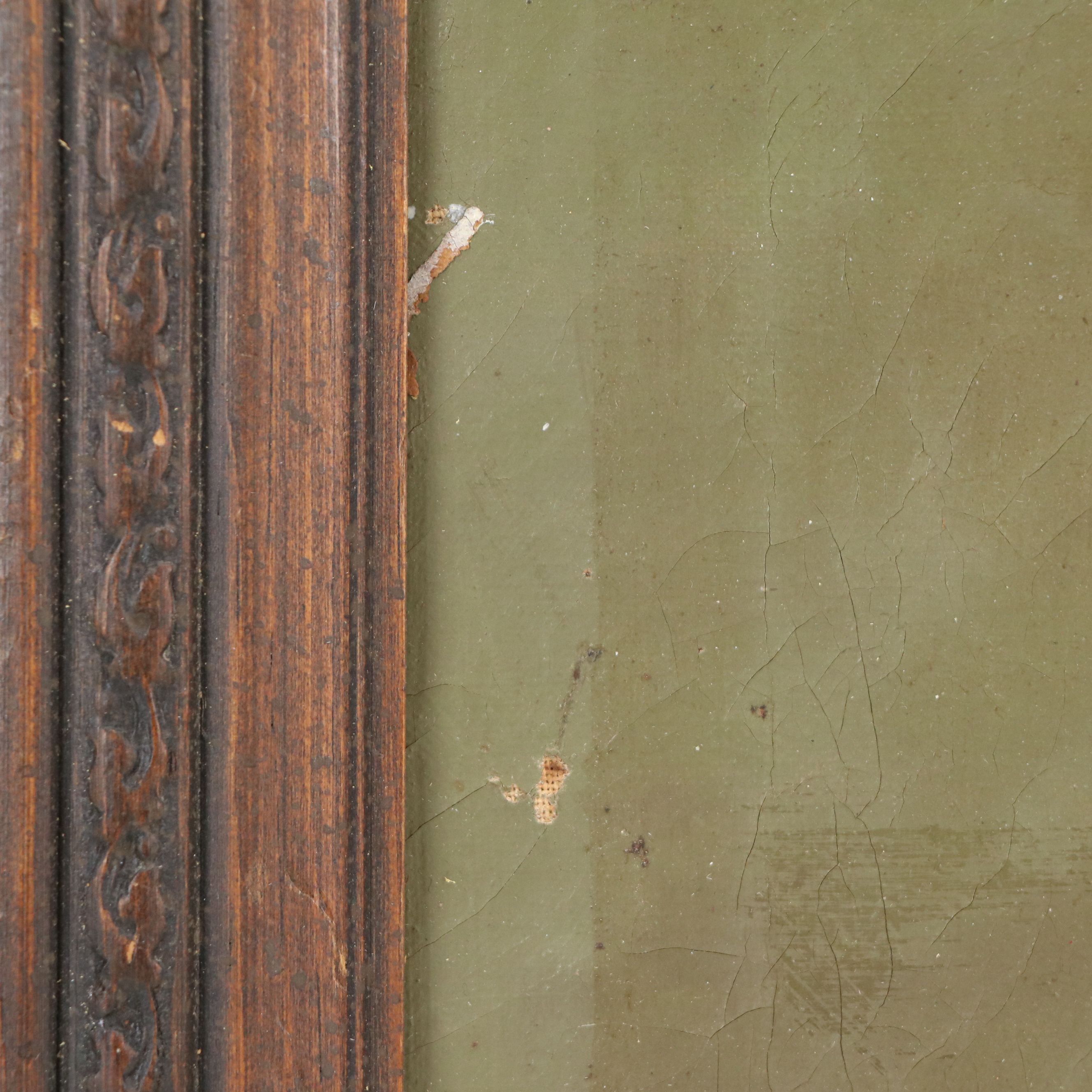 Antique American School Oil Painting, Late 19th Century