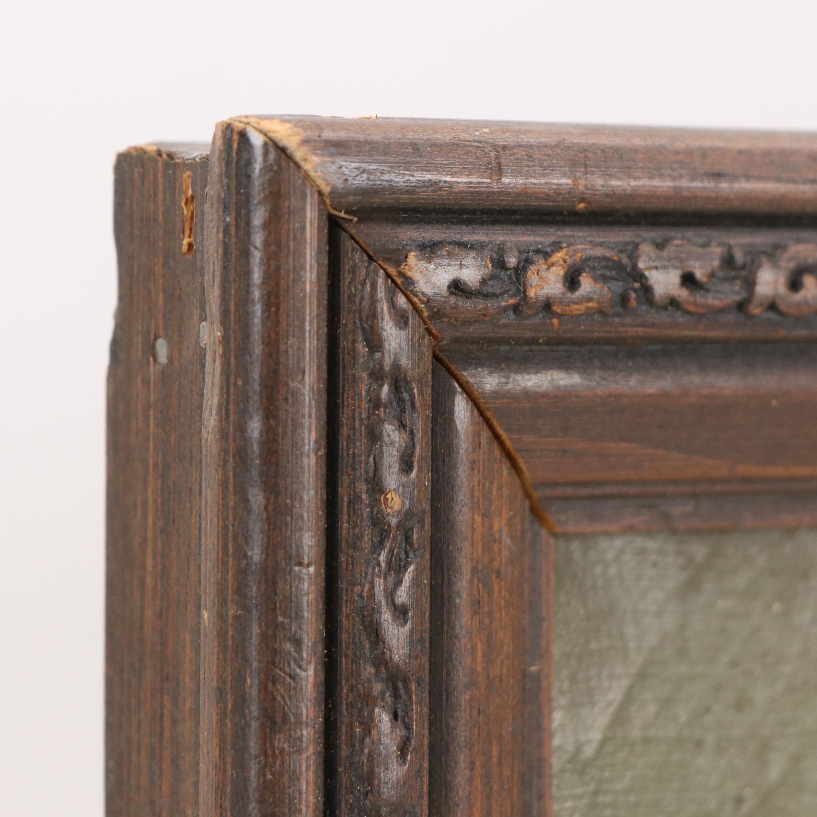 Antique American School Oil Painting, Late 19th Century