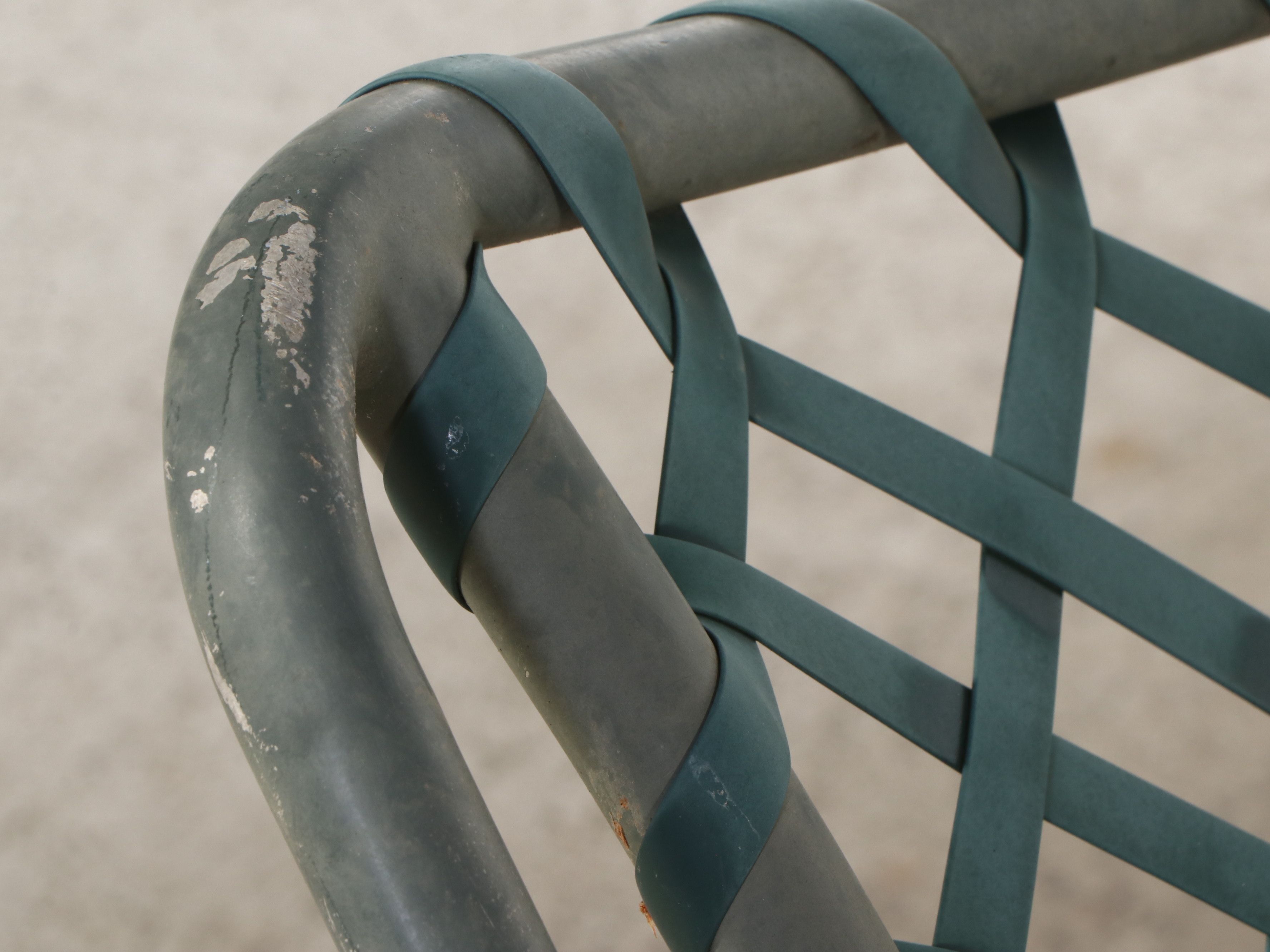 Brown Jordan Vinyl Strap Patio Lounge Furnishings, Late 20th Century