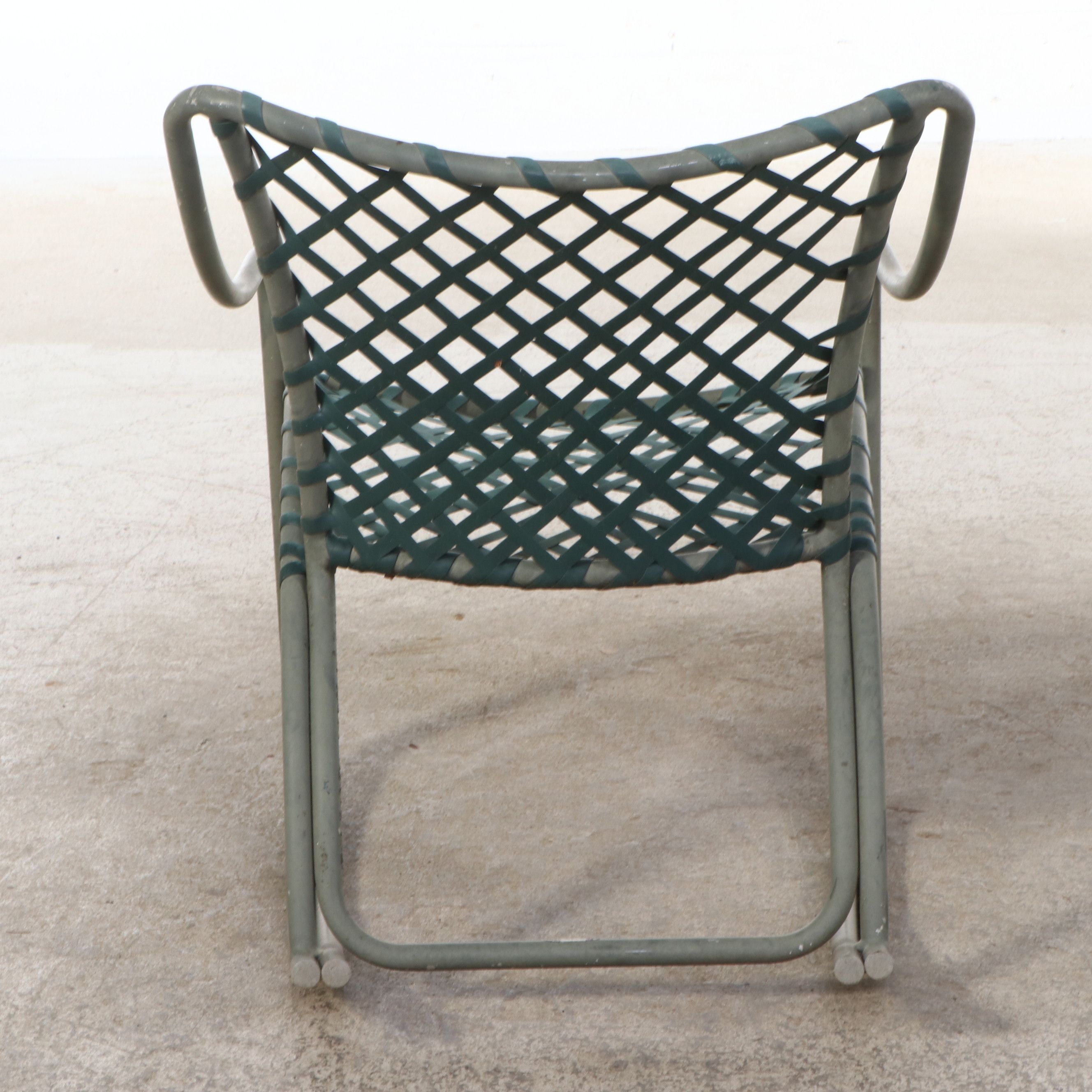 Brown Jordan Vinyl Strap Patio Lounge Furnishings, Late 20th Century