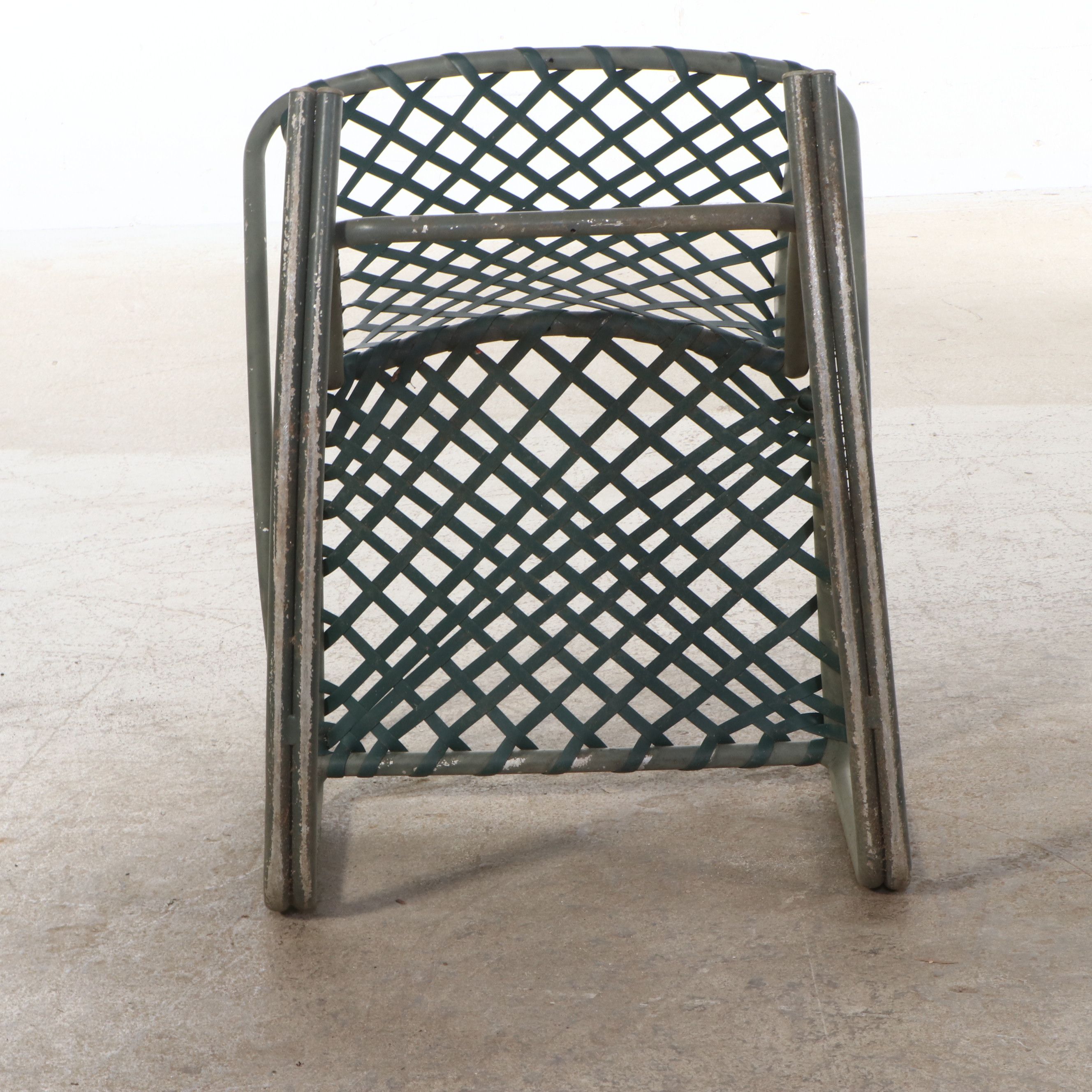 Brown Jordan Vinyl Strap Patio Lounge Furnishings, Late 20th Century