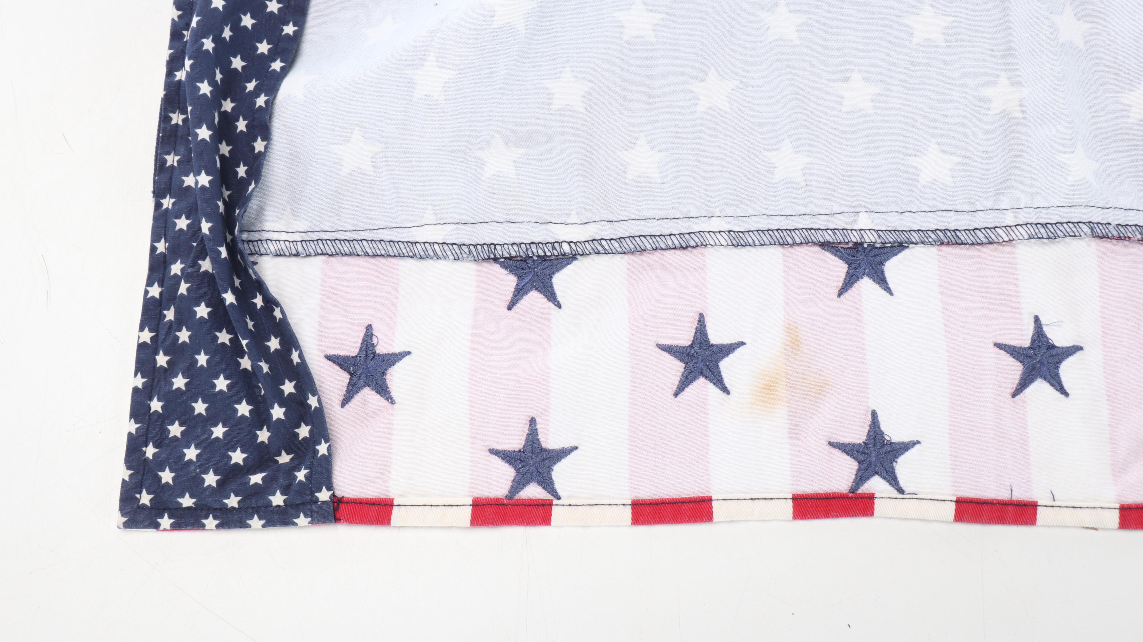 Vintage American Flags with Other Americana Decorative Textiles and Accessories