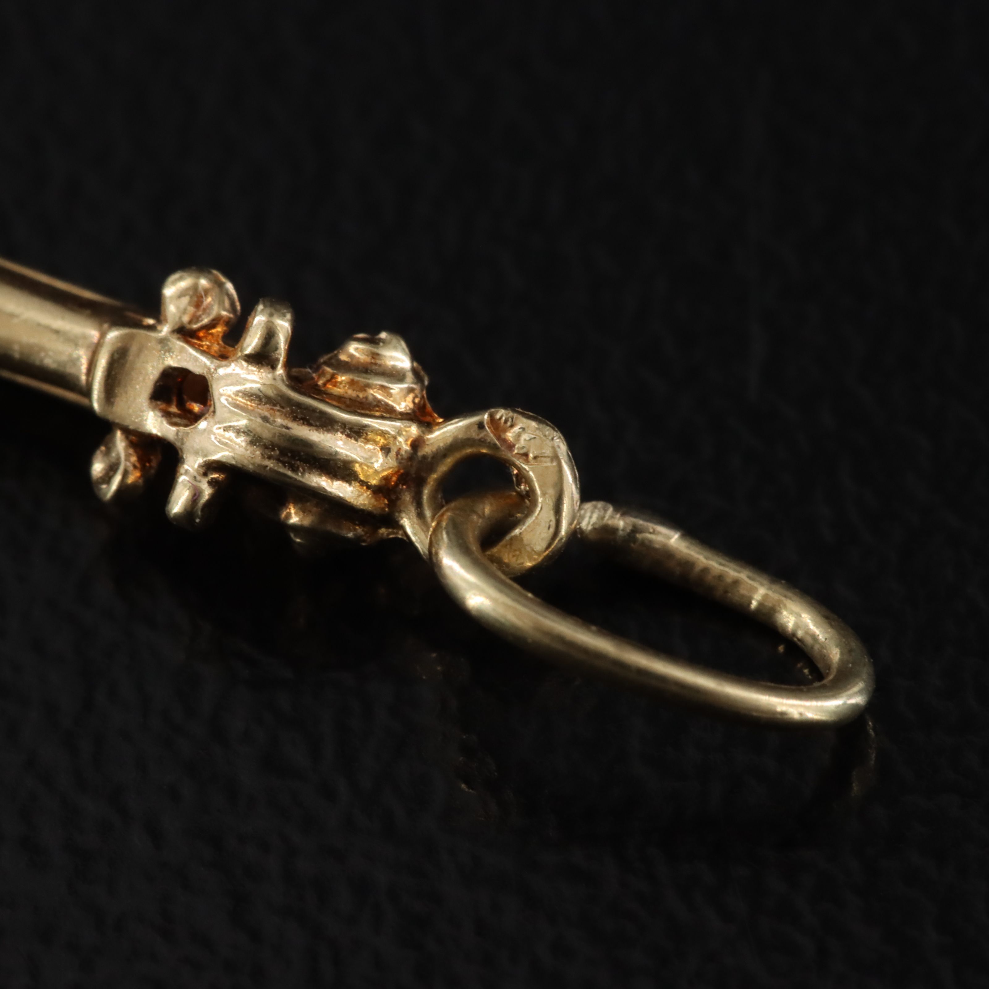 14K Violin Charm Pendant