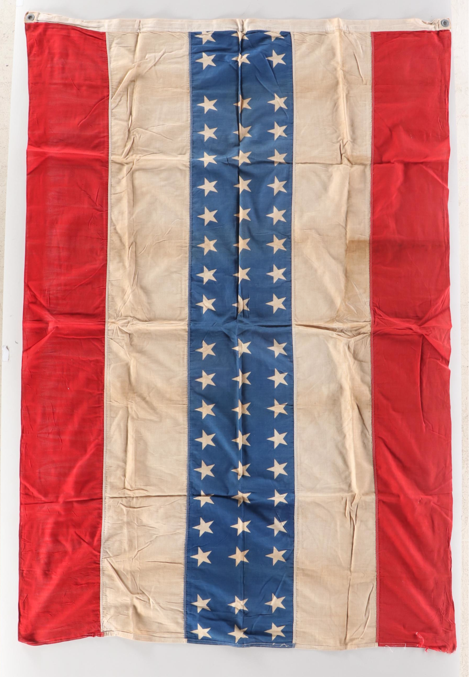 Vintage American Flags with Other Americana Decorative Textiles and Accessories
