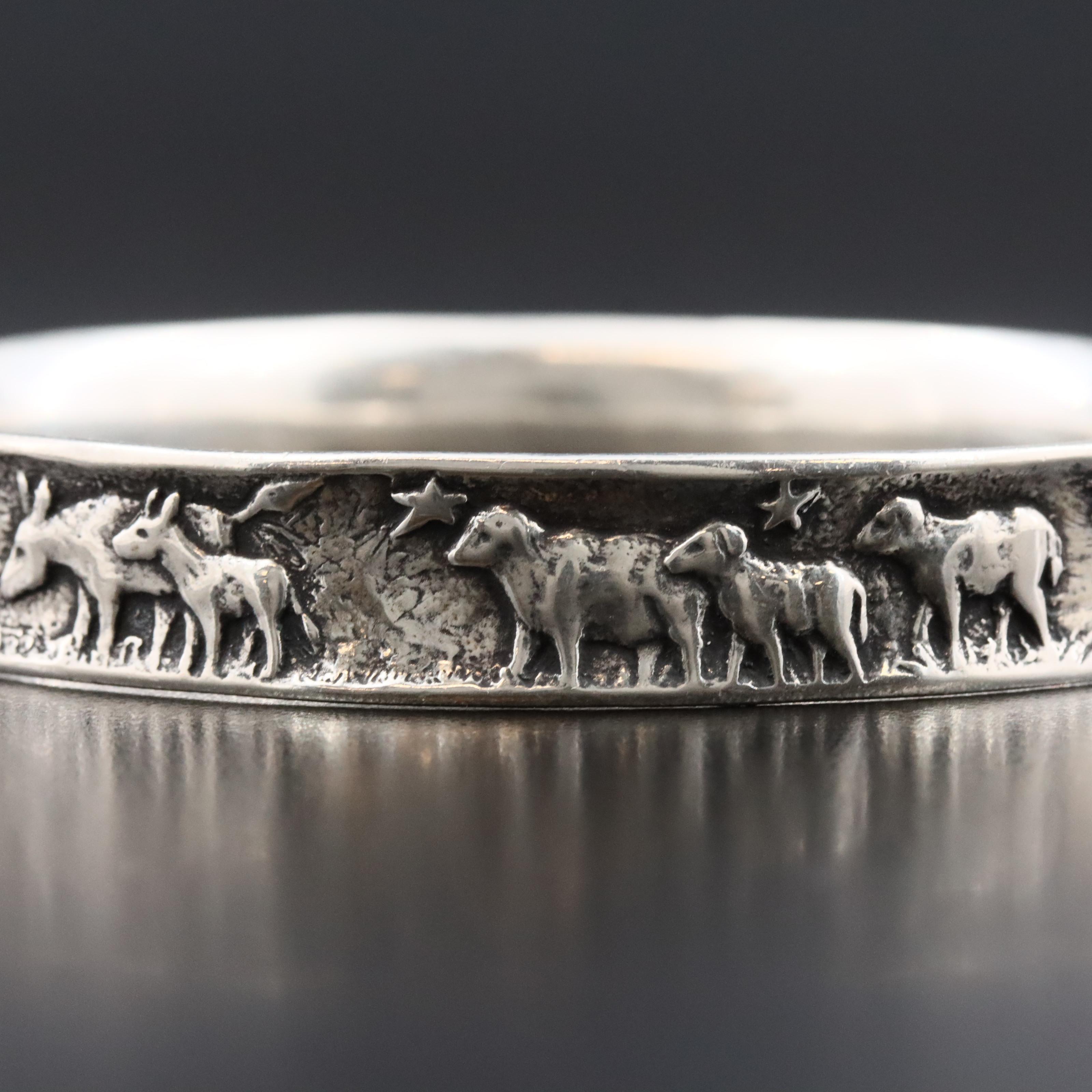 James Avery Sterling "Luke 2:11" Christmas Bangle