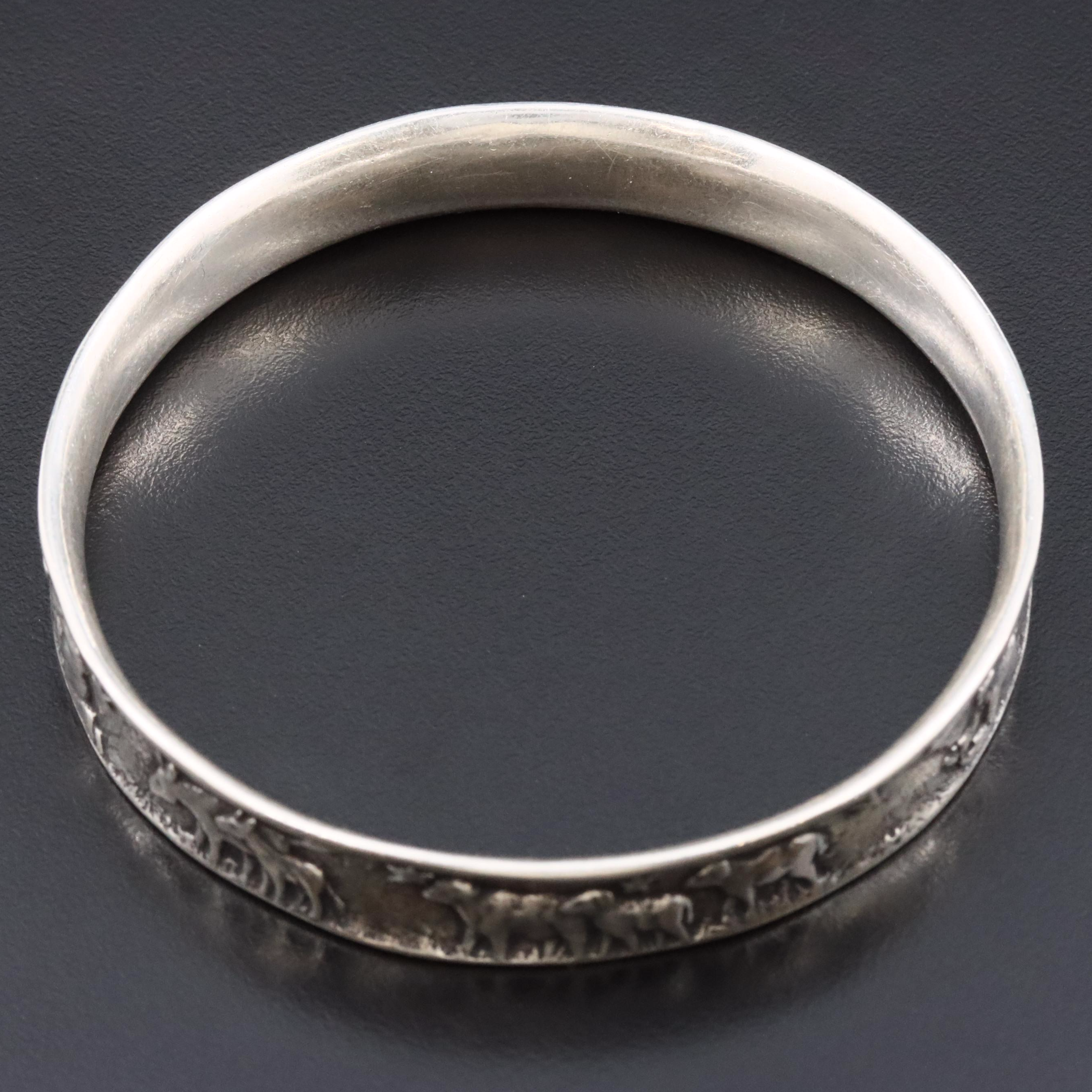 James Avery Sterling "Luke 2:11" Christmas Bangle