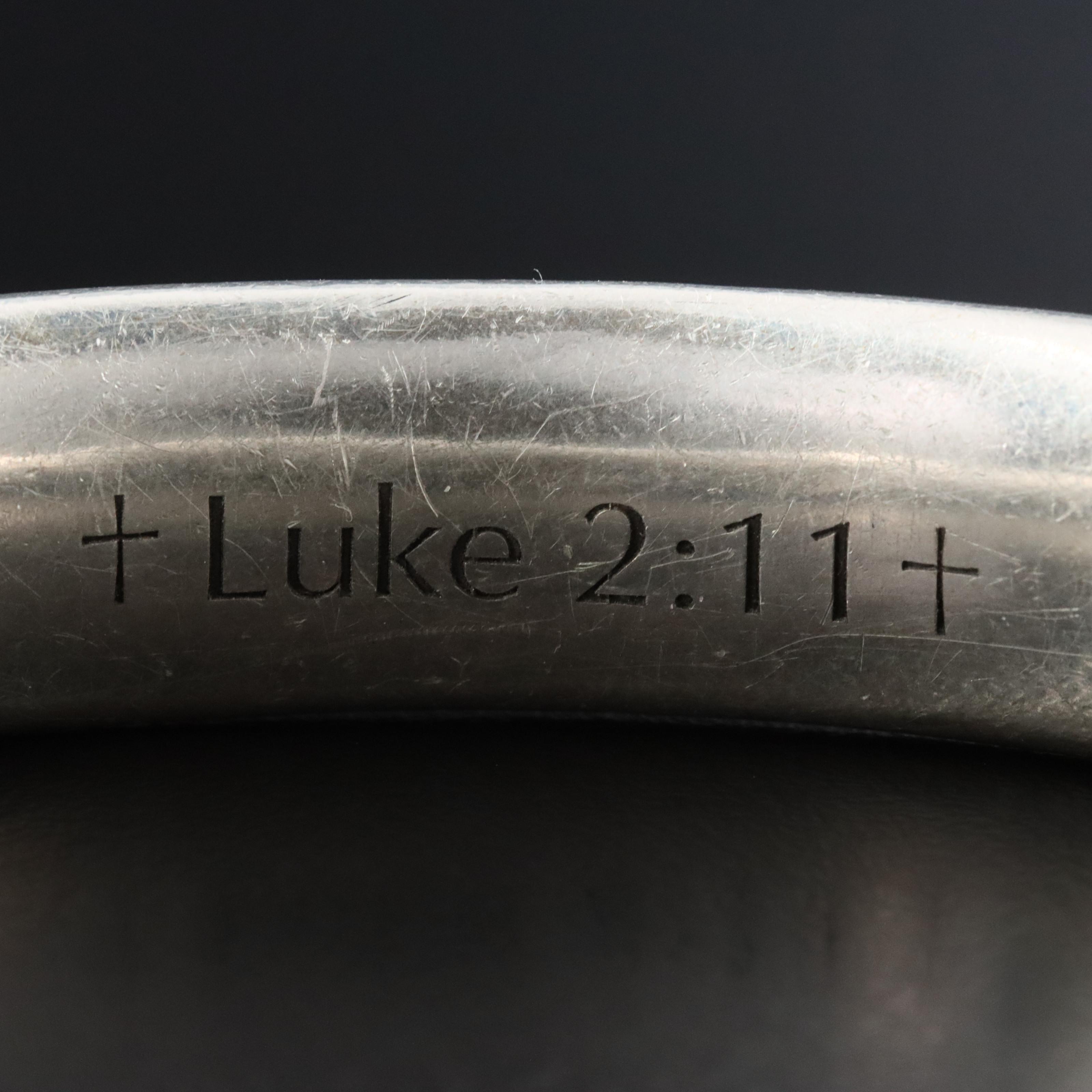 James Avery Sterling "Luke 2:11" Christmas Bangle