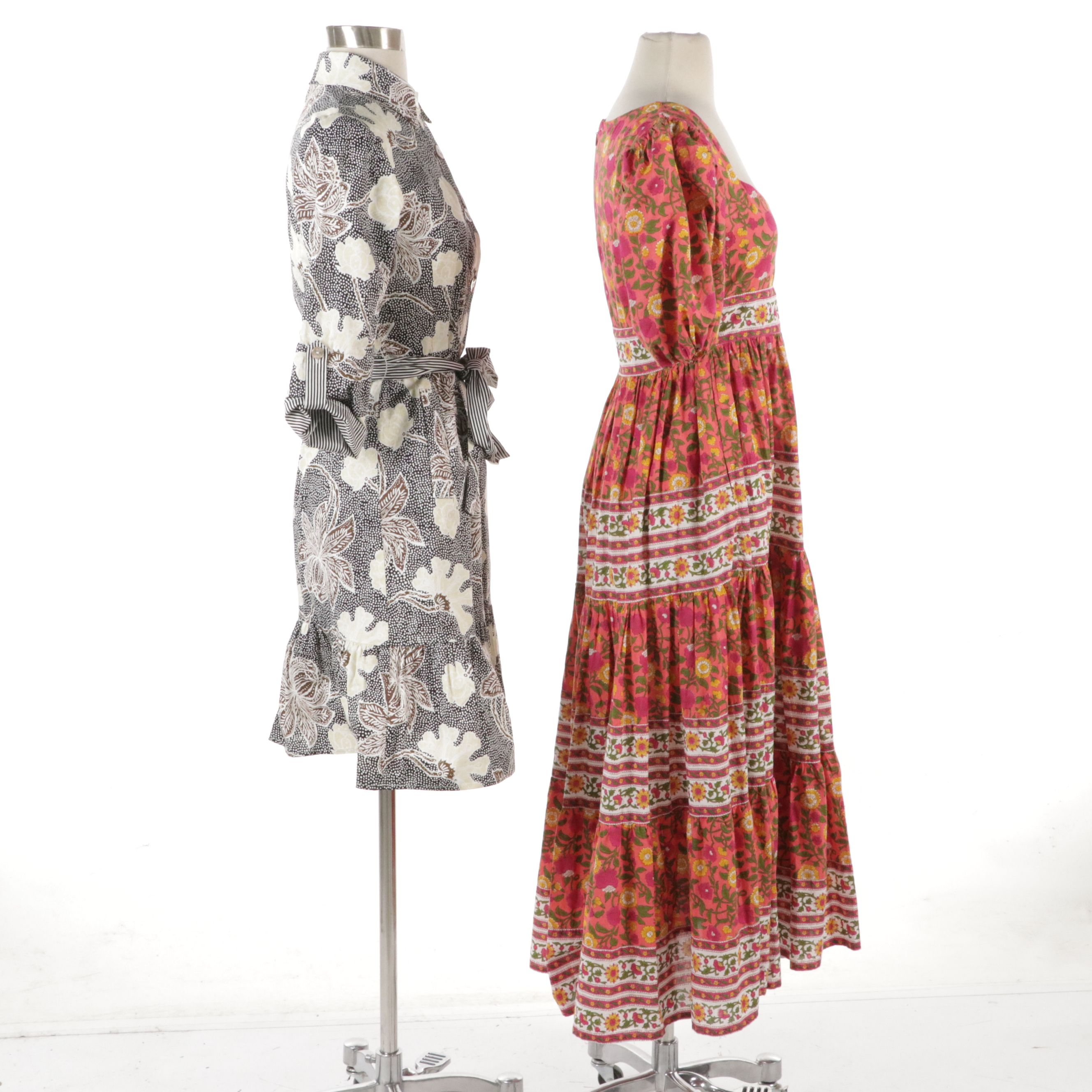 Patty Kim Tahiti Black Printed Essential Dress and Millie Printed Maxi Dress