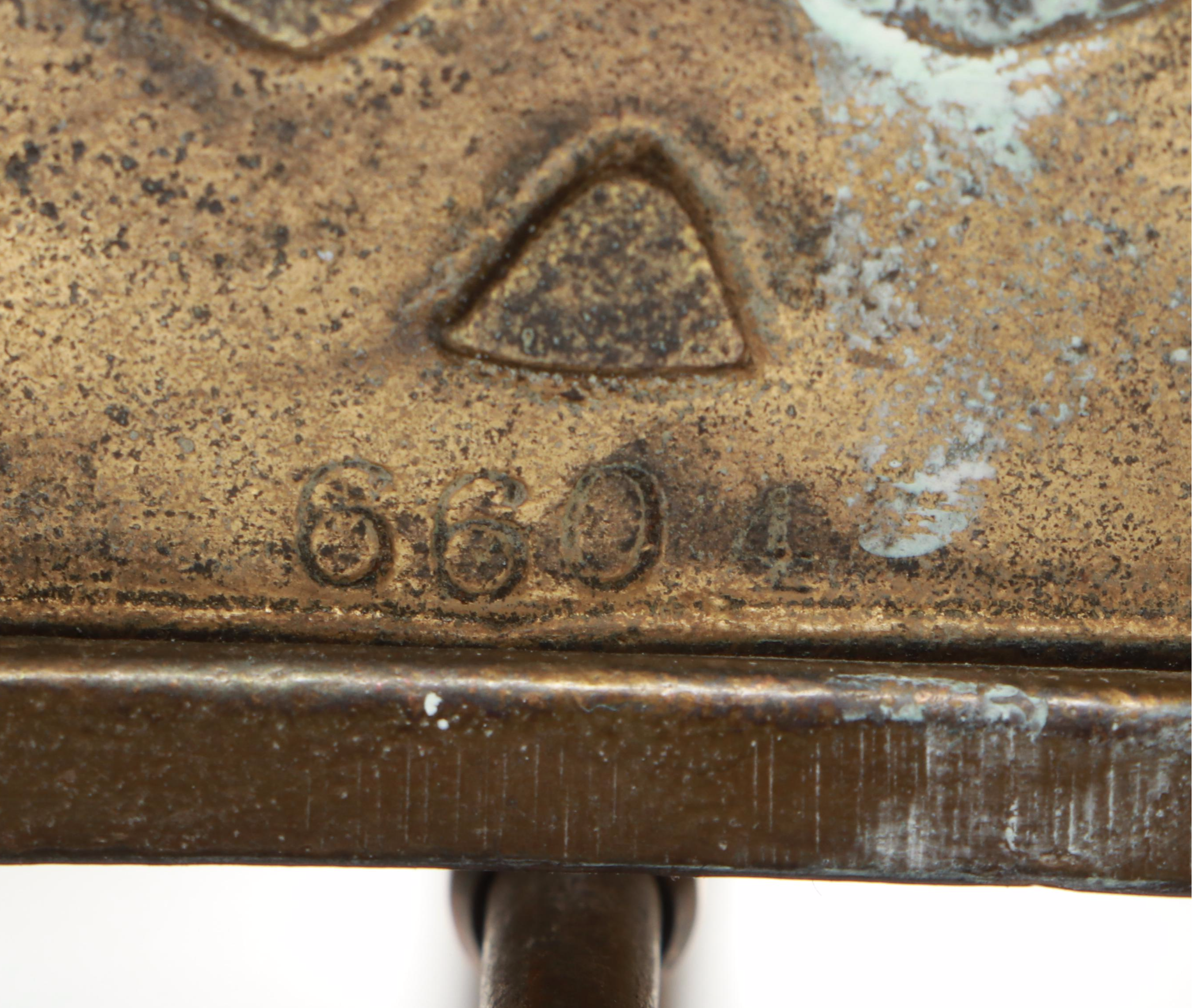 Victorian and Art Nouveau Style Adjustable Brass Bookends