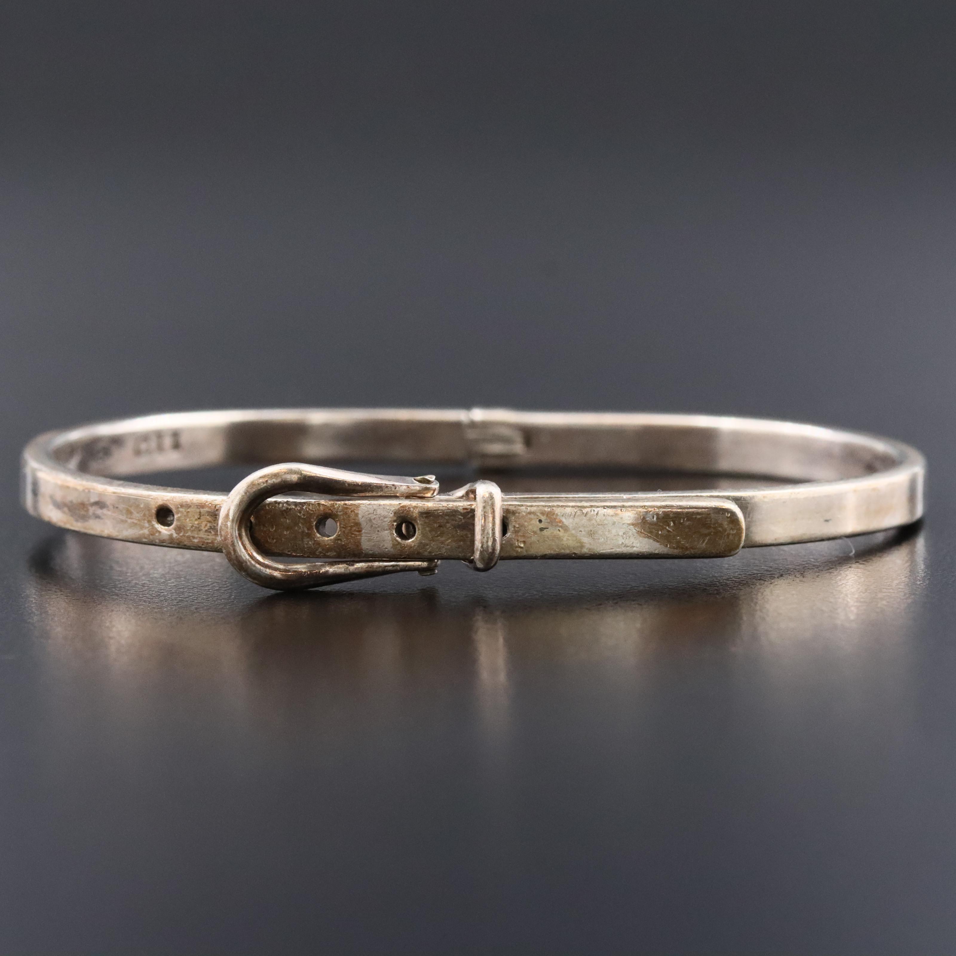 Mexican Sterling Buckle Bangle