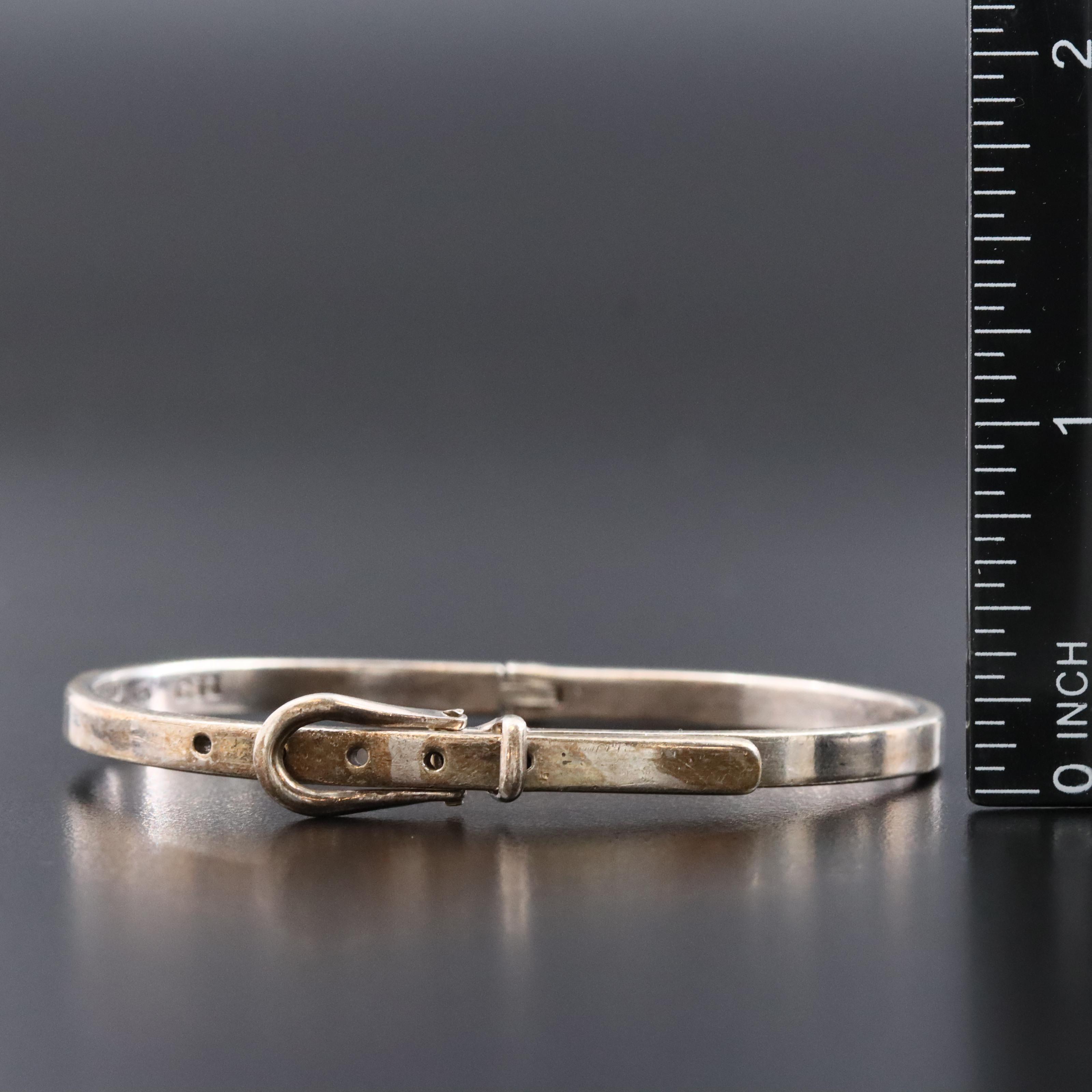 Mexican Sterling Buckle Bangle