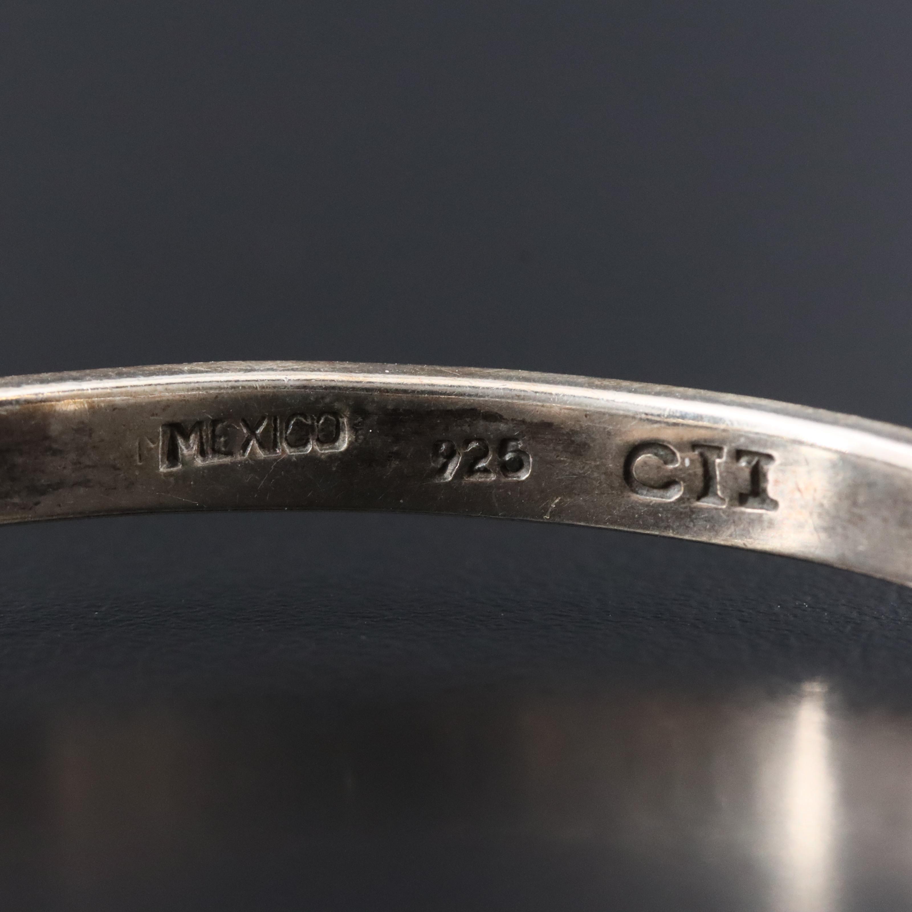 Mexican Sterling Buckle Bangle