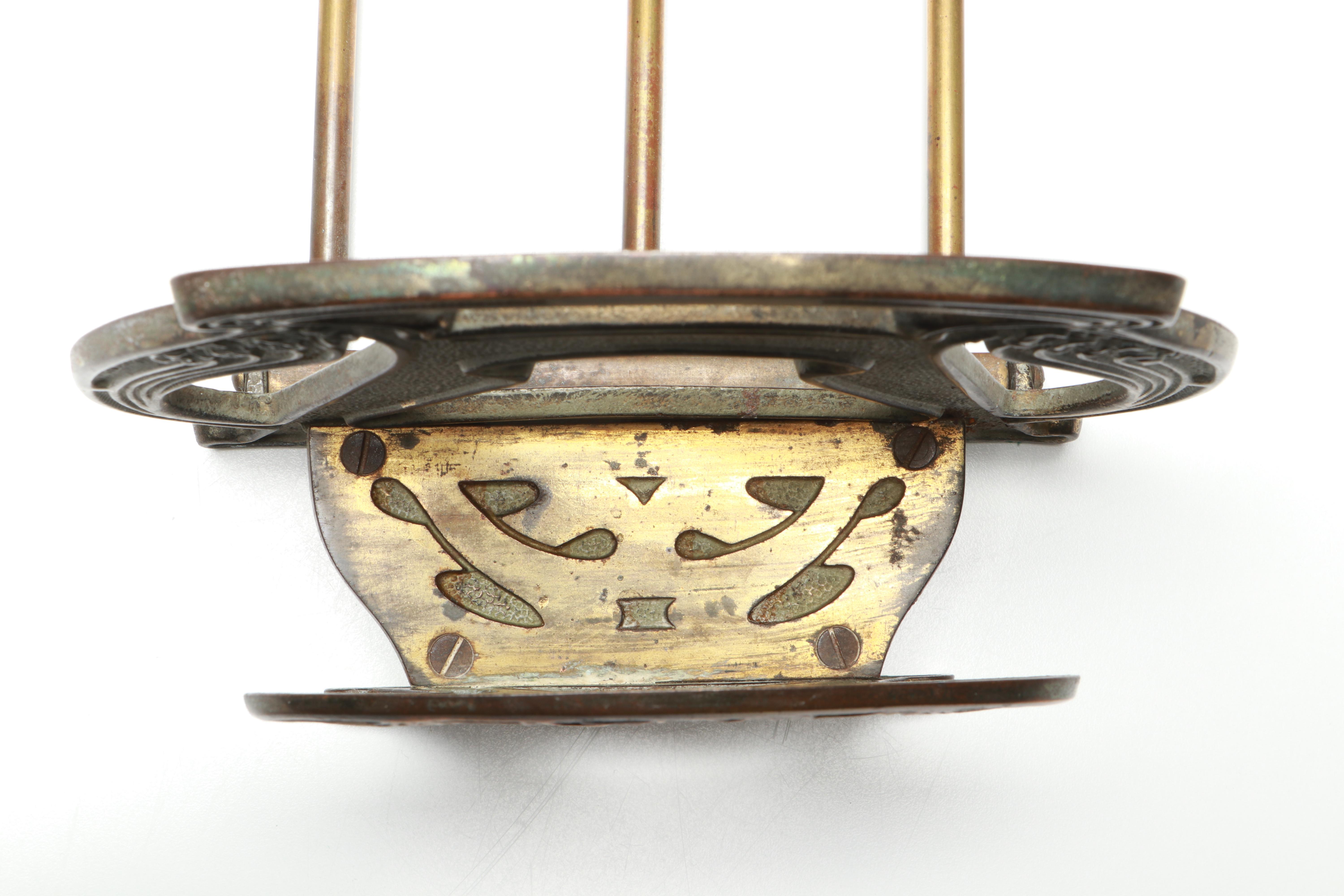 Victorian and Art Nouveau Style Adjustable Brass Bookends