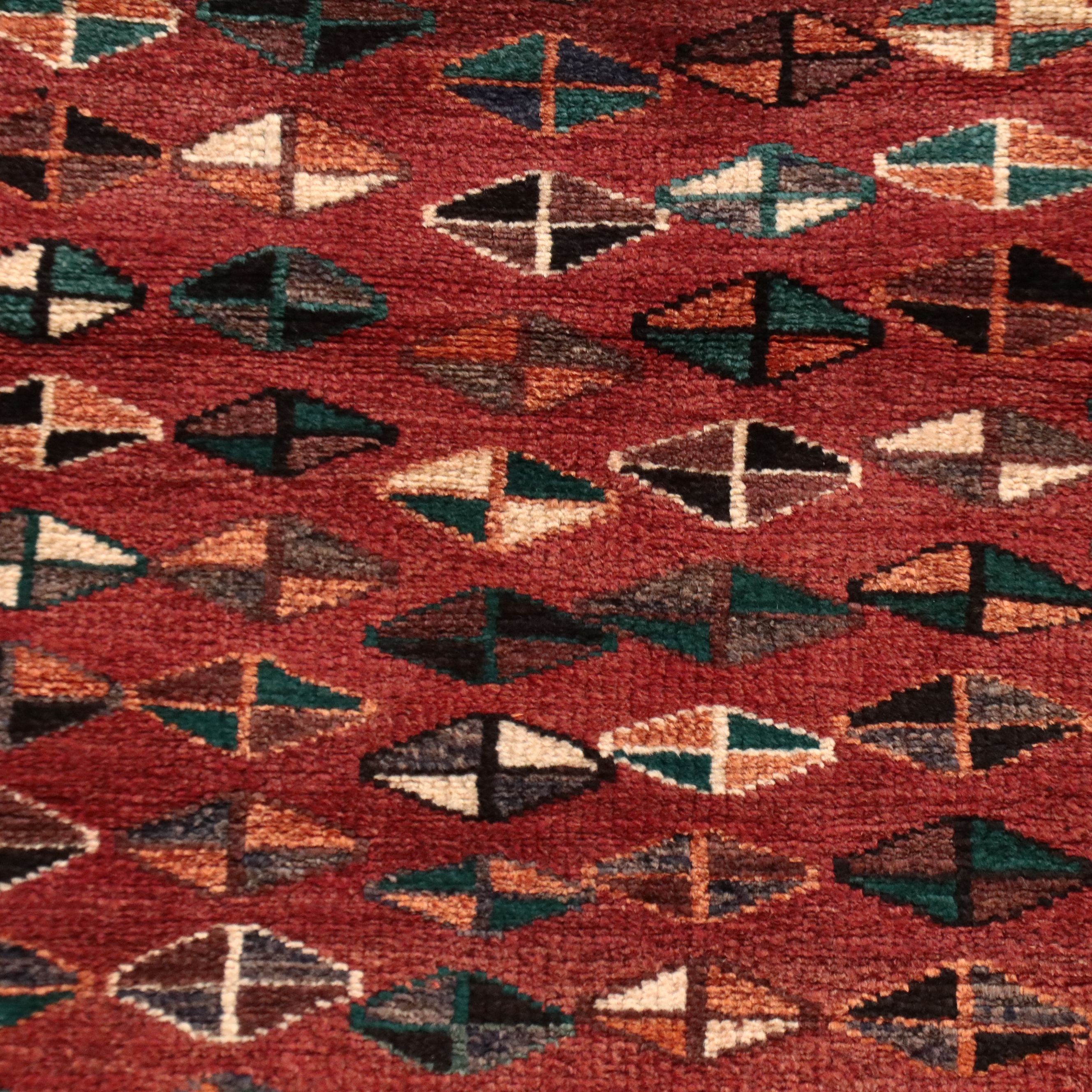 4'5 x 8'2 Hand-Knotted Persian Kurdish Area Rug