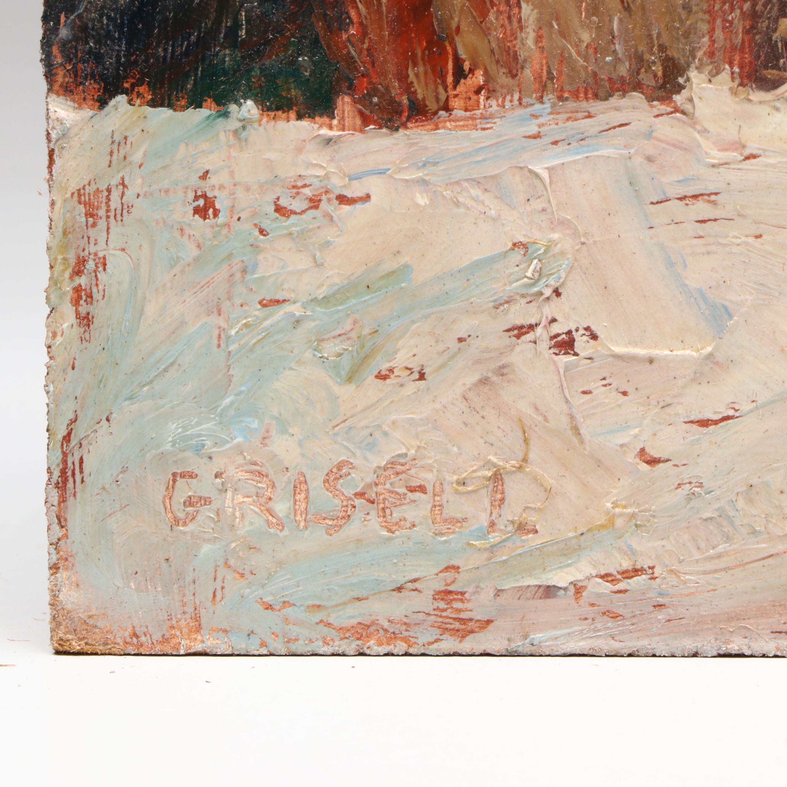 Susan Grisell Winter Rural Landscape Oil Painting