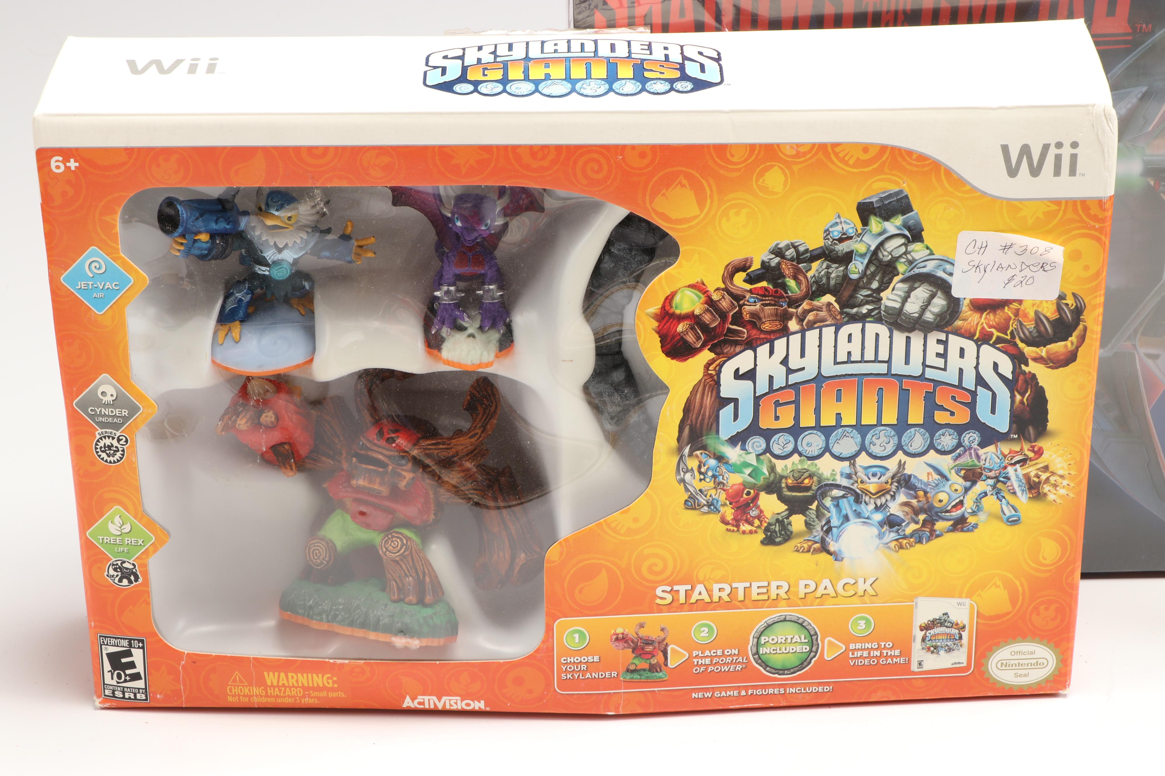 Skylanders Giant's Wii Game Figurines with Action Figures, Board Games and More