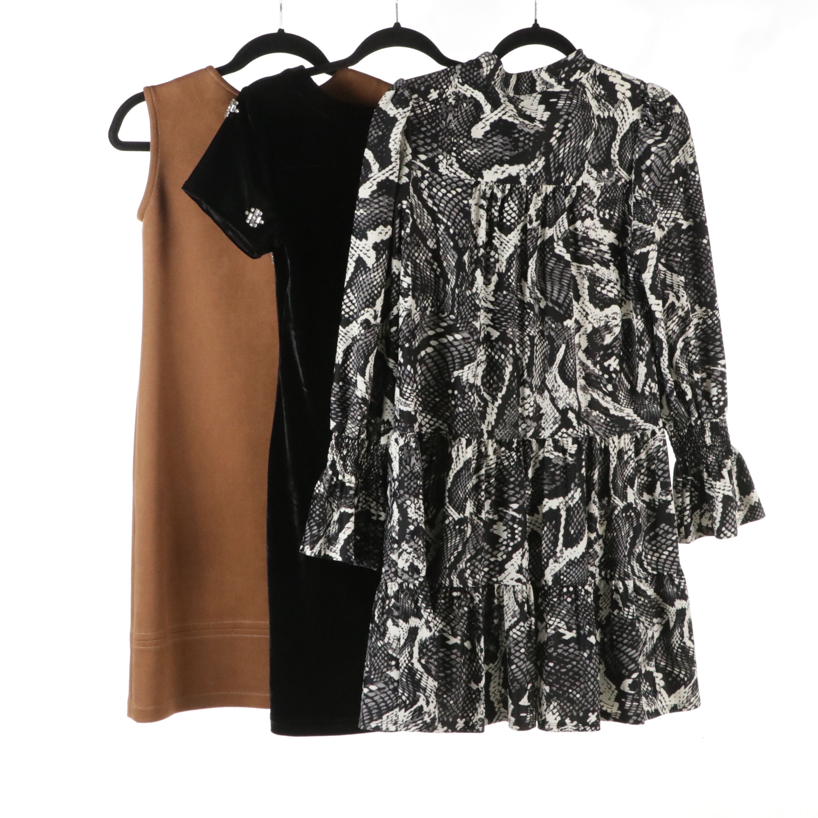 Jude Connally Python Printed Tammi, Embellished Ella & Sleeveless Shift Dresses
