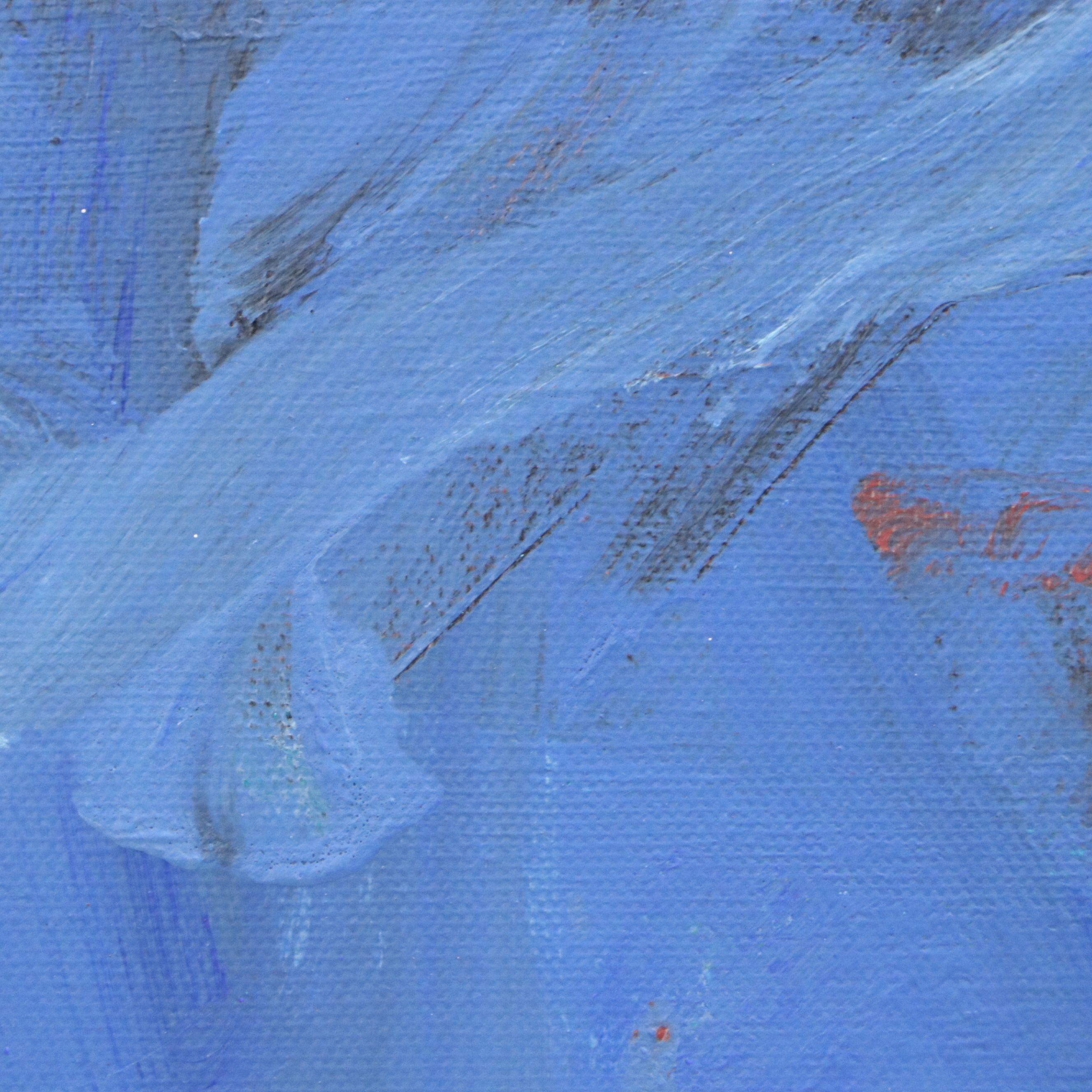 Robbie Kemper Abstract Acrylic Painting "Snow Capped," 21st Century