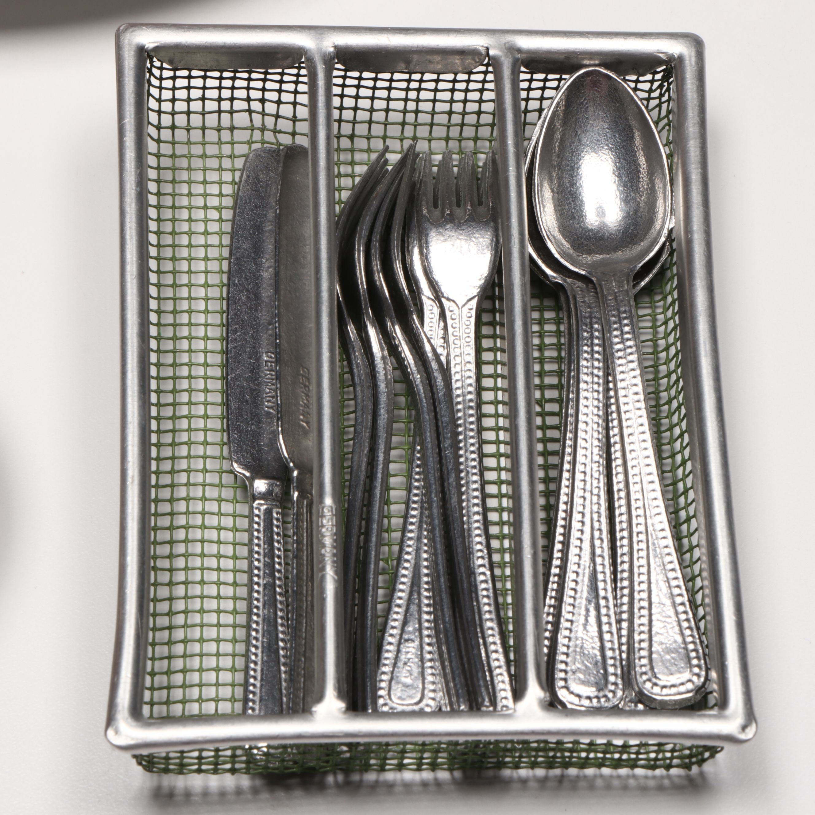 Novelty Turkey Salt Cellar with Turkey Candy Container and Doll Silverware