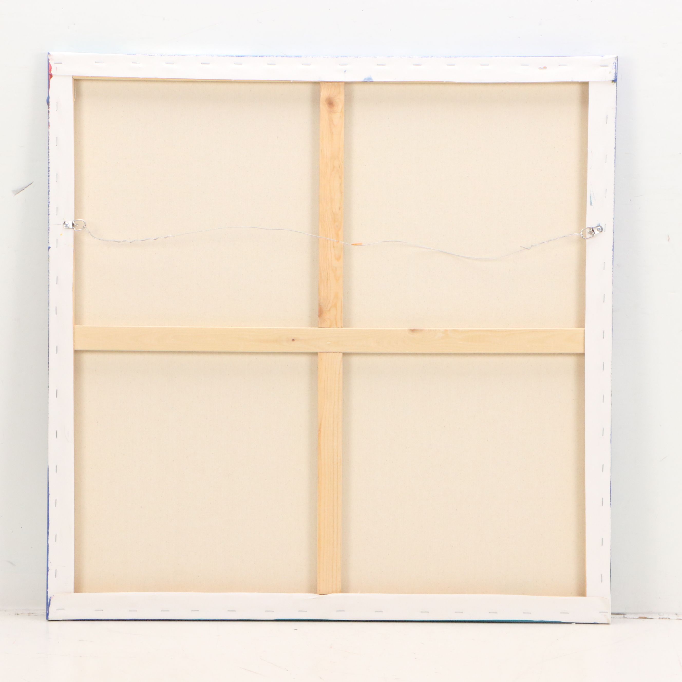 Robbie Kemper Abstract Acrylic Painting "Snow Capped," 21st Century