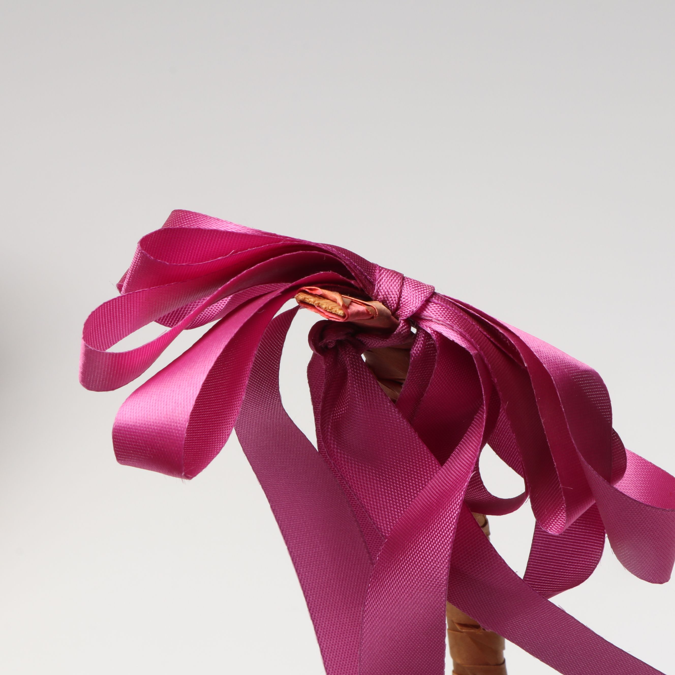 Woven Polychrome Baskets with Seasonal Ribbon and Easter Grass