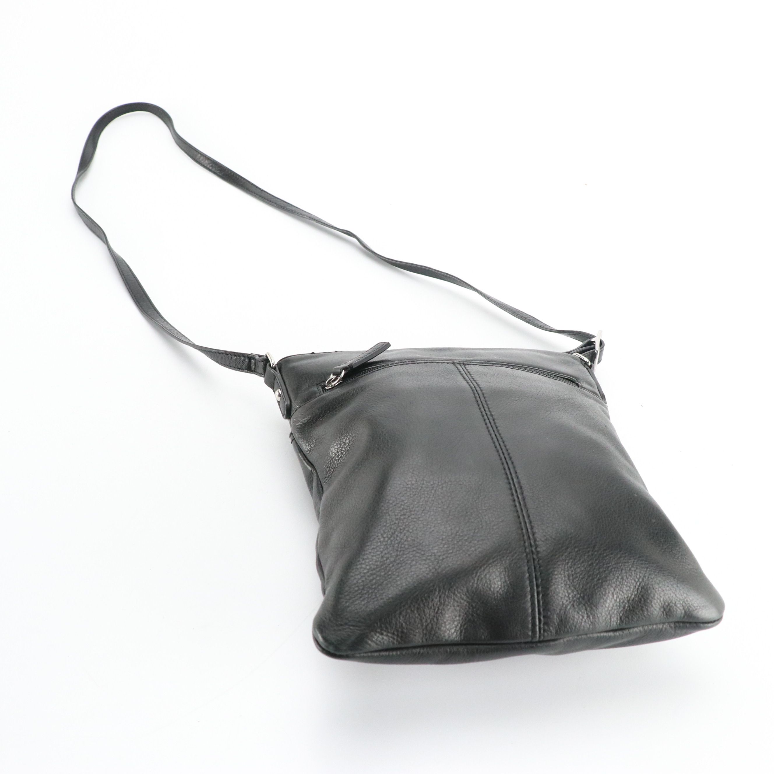 Dooney & Bourke B&W Canvas Hobo Bag and Margot Black Leather Crossbody Bag