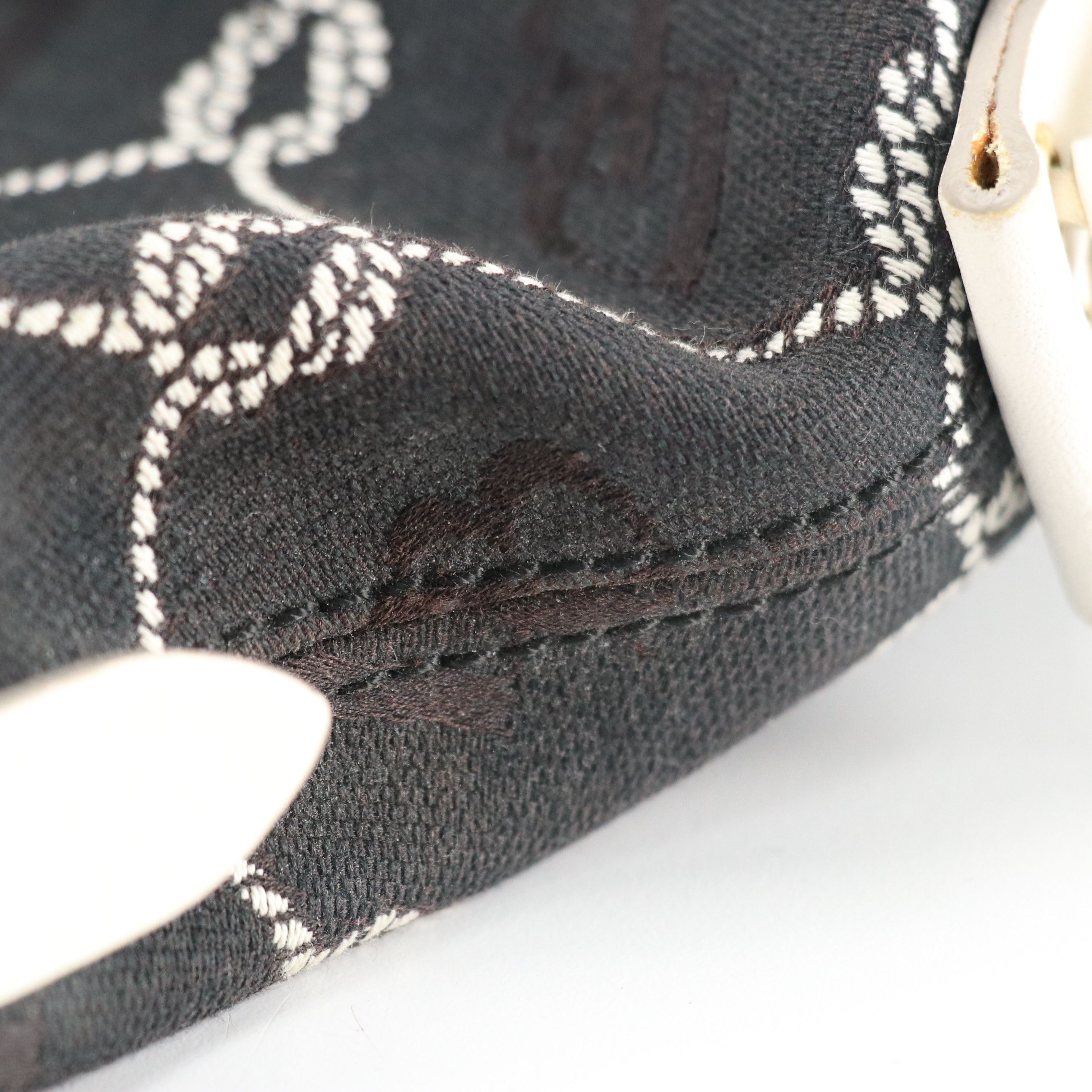 Dooney & Bourke B&W Canvas Hobo Bag and Margot Black Leather Crossbody Bag