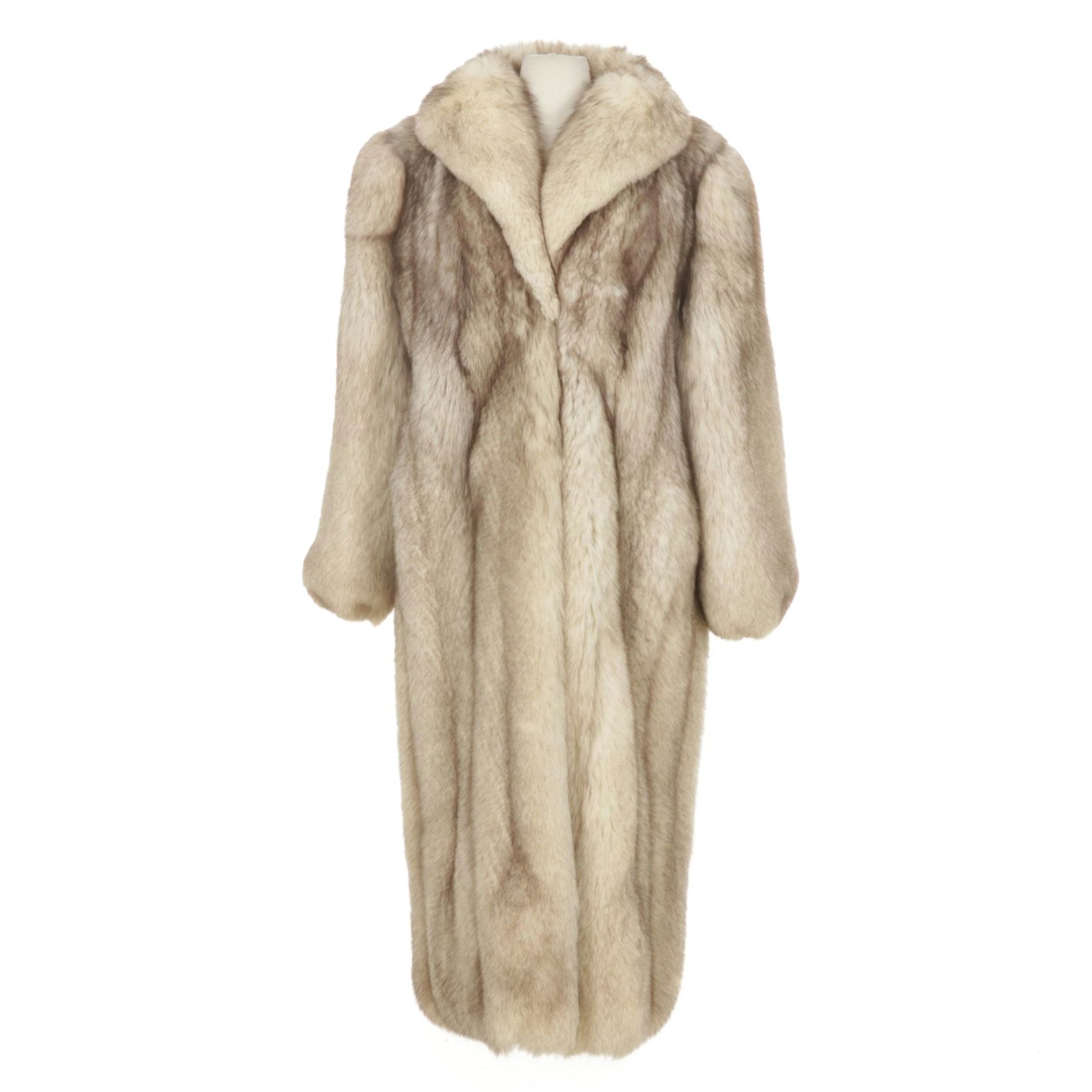 Full Skin Fox Fur Coat, Mid-20th C.