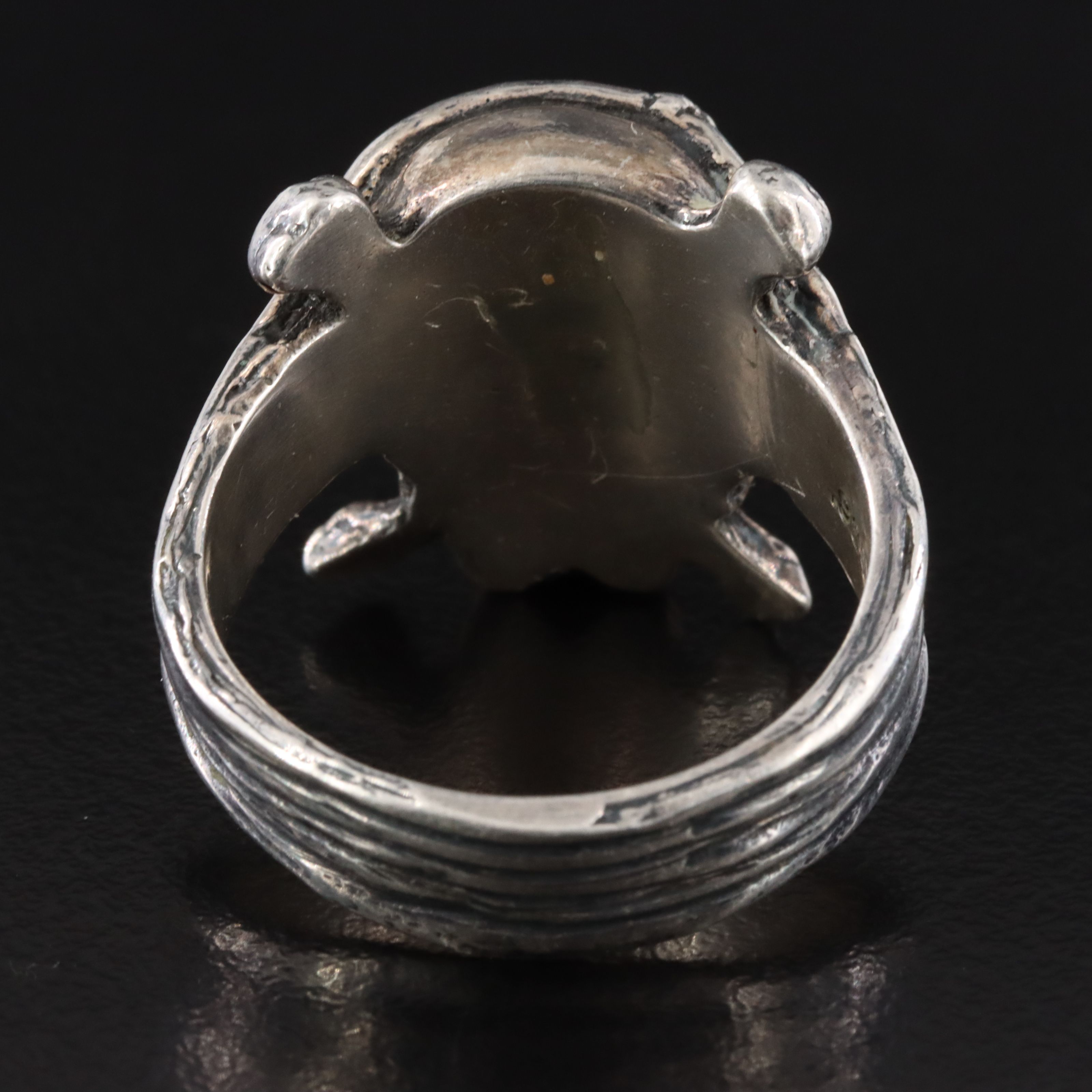 Sterling Pirate Skull Ring
