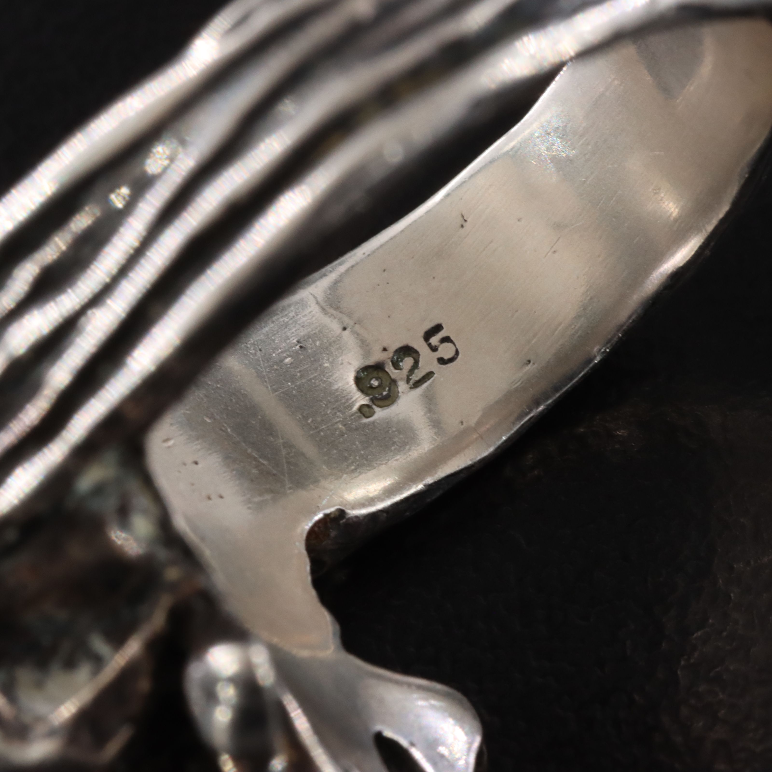 Sterling Pirate Skull Ring