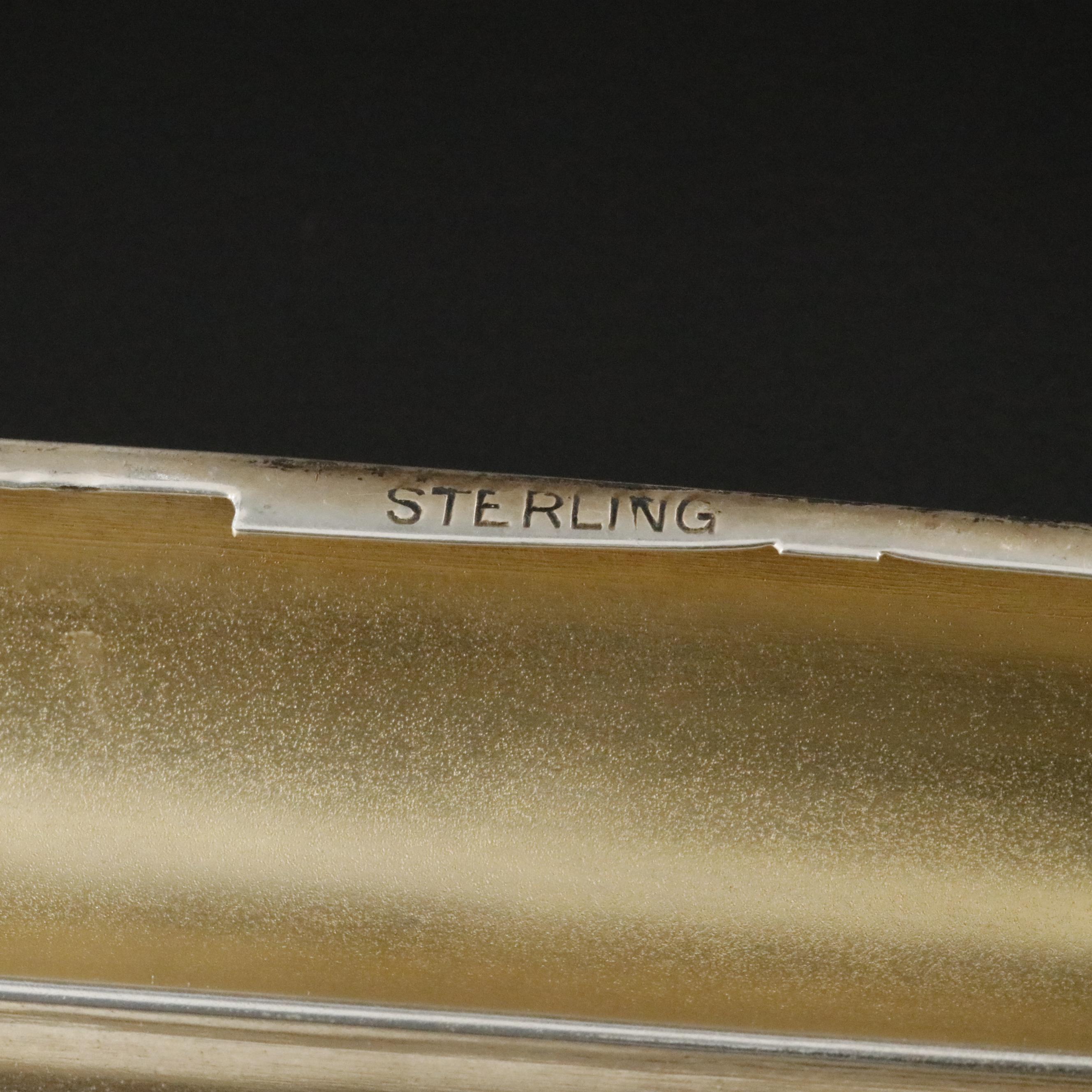 Engraved Sterling Silver Monogrammed Cigar Case