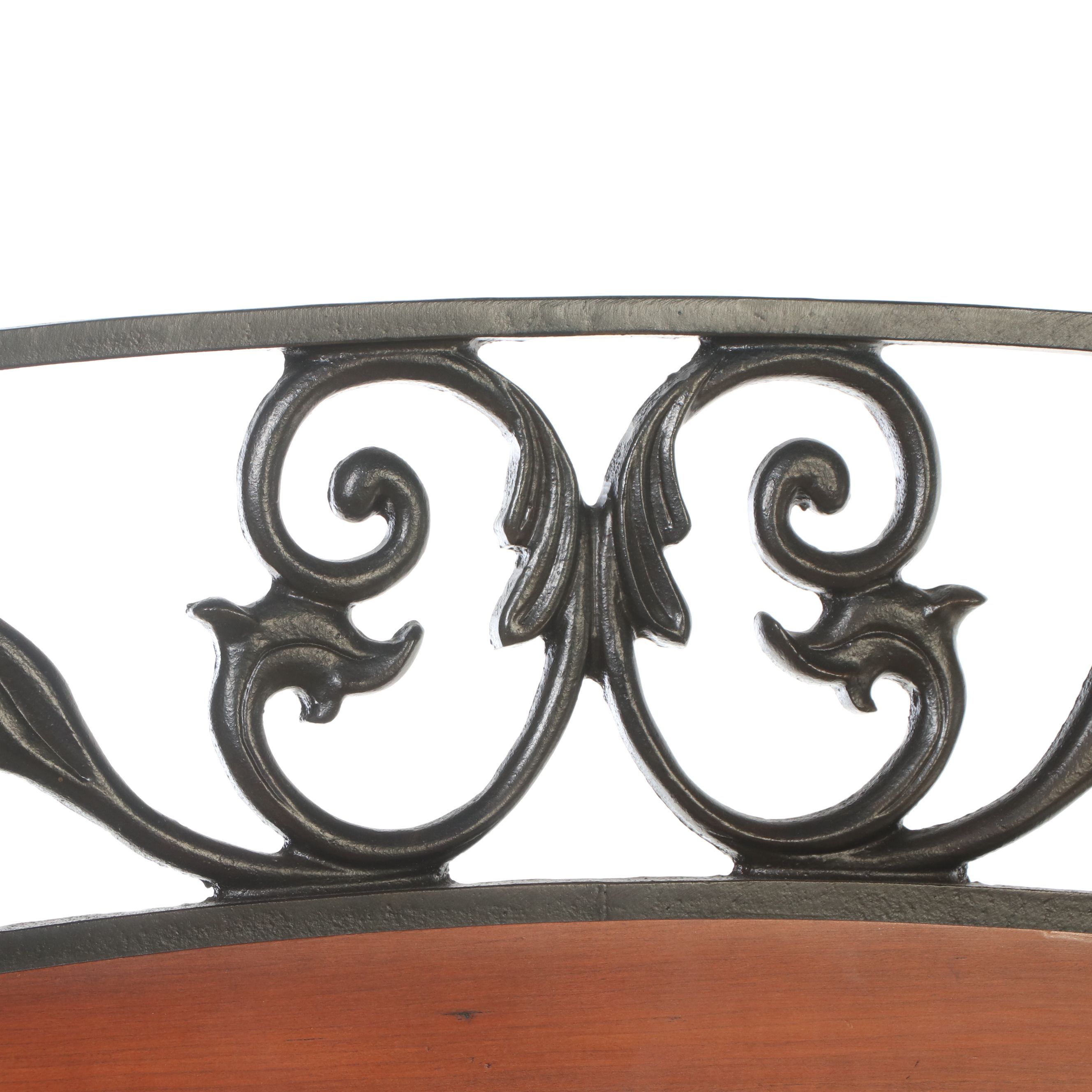 Lexington Modern Victorian Style Wood and Metal Bed Frame