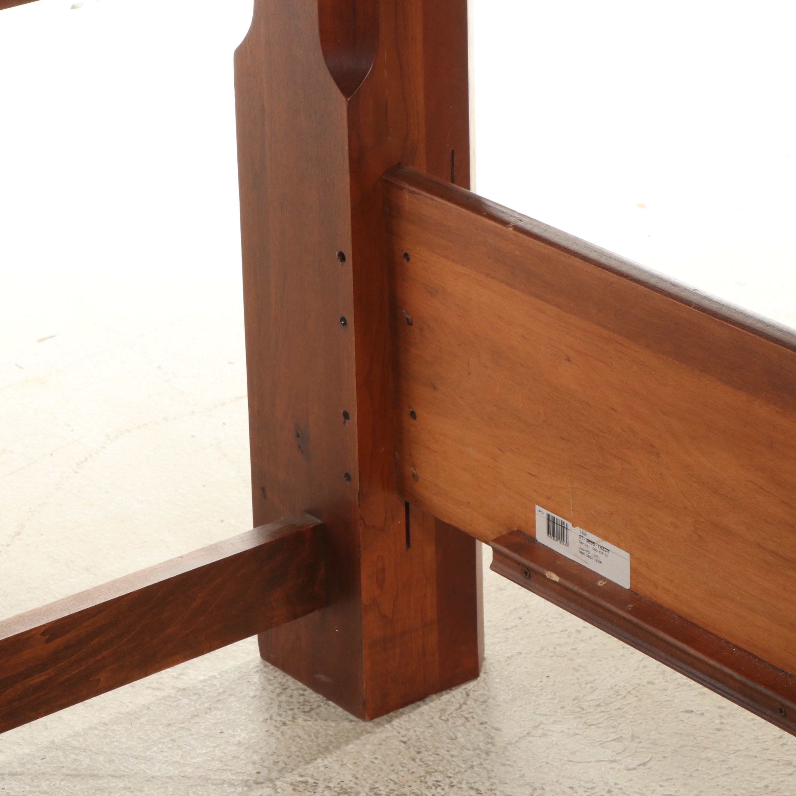 Lexington Modern Victorian Style Wood and Metal Bed Frame