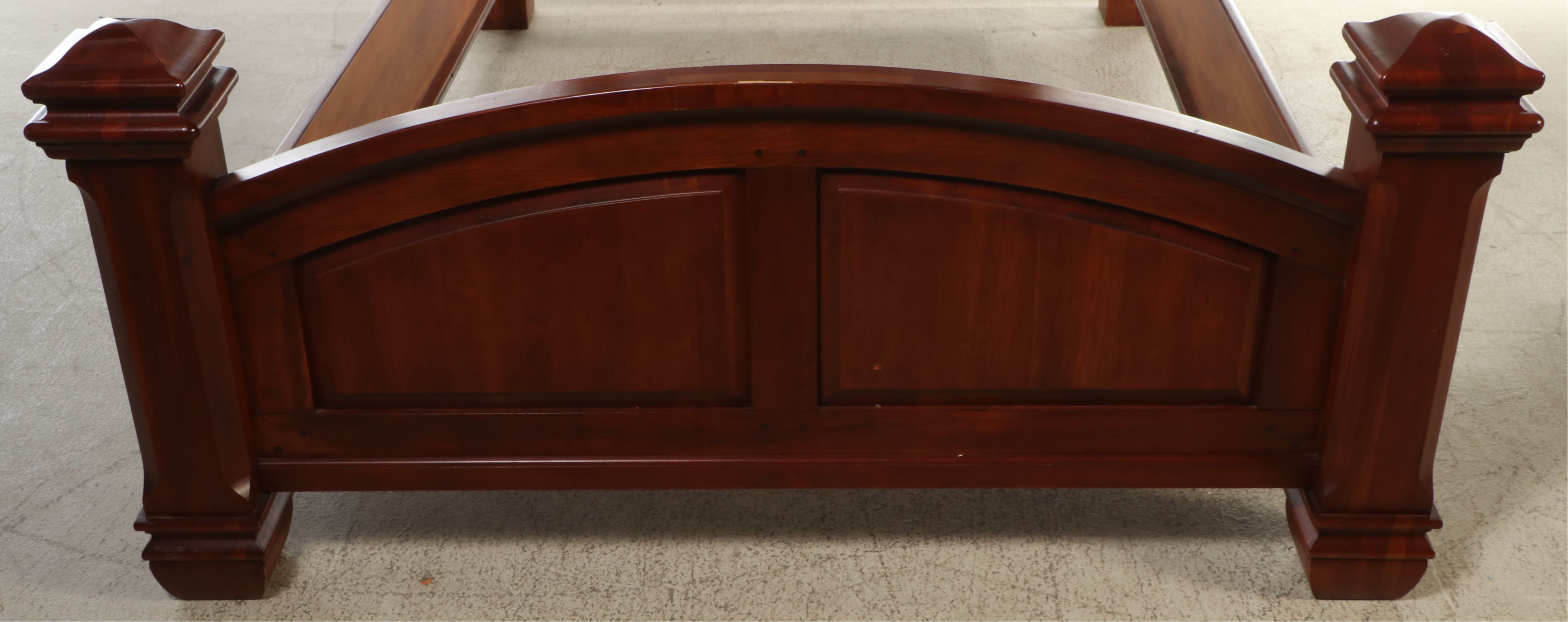 Lexington Modern Victorian Style Wood and Metal Bed Frame