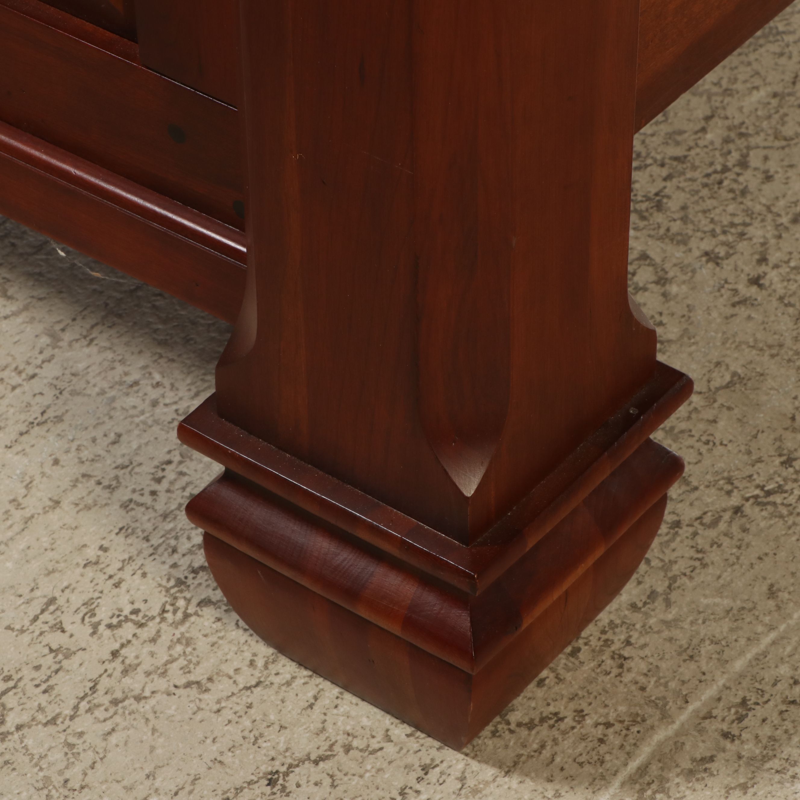 Lexington Modern Victorian Style Wood and Metal Bed Frame