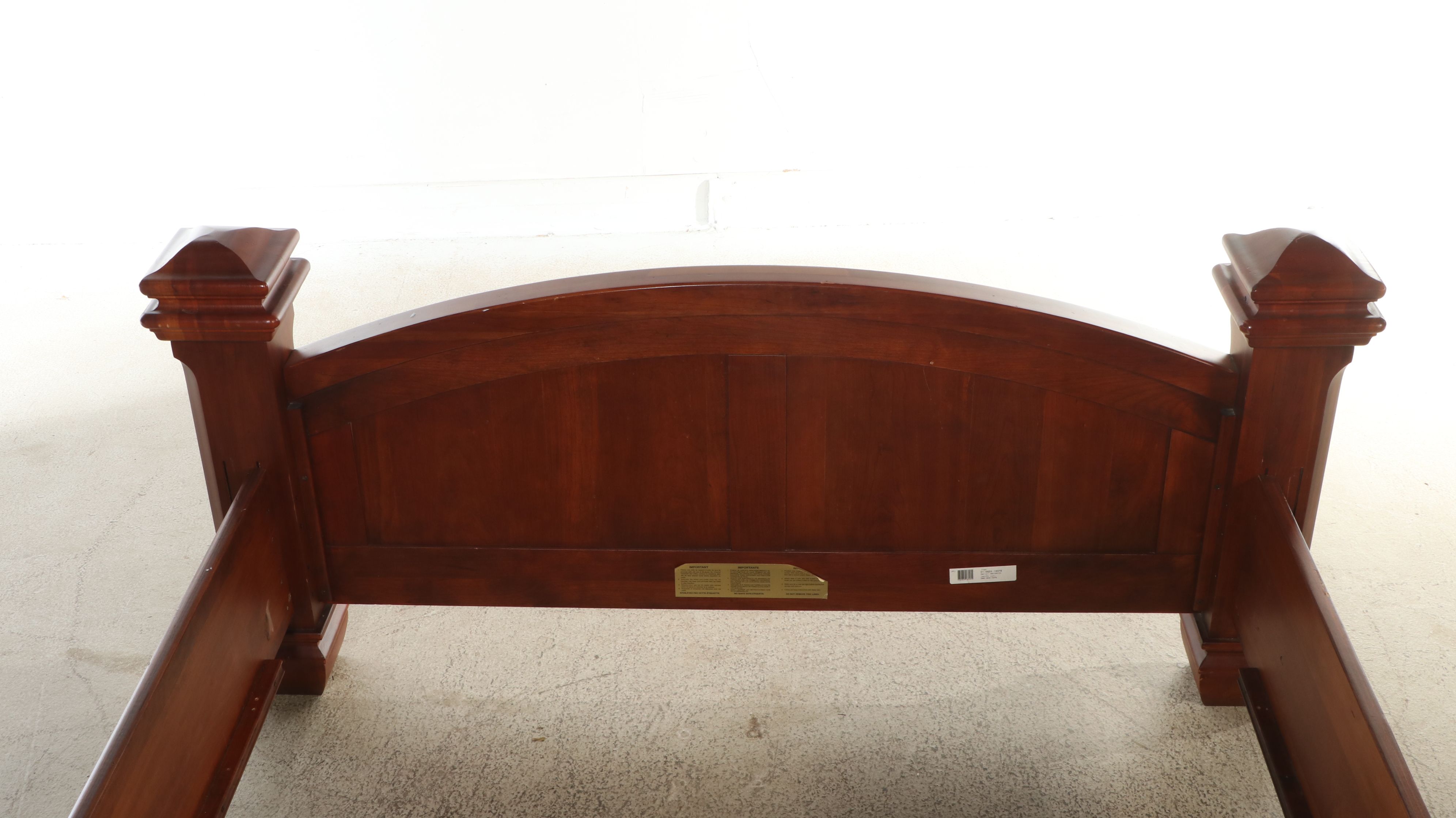 Lexington Modern Victorian Style Wood and Metal Bed Frame