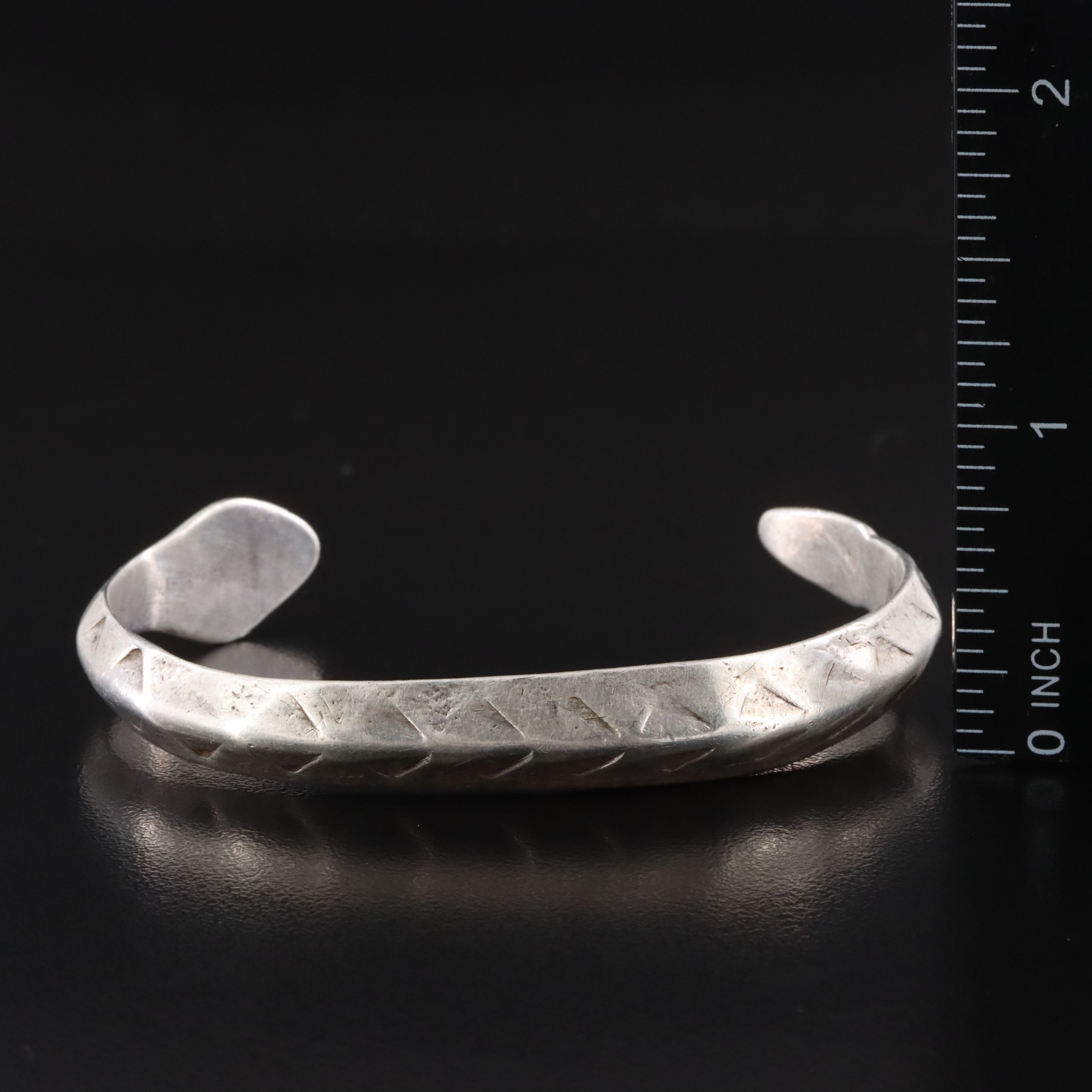 Southwestern 950 Silver Rattlesnake Cuff Bracelet