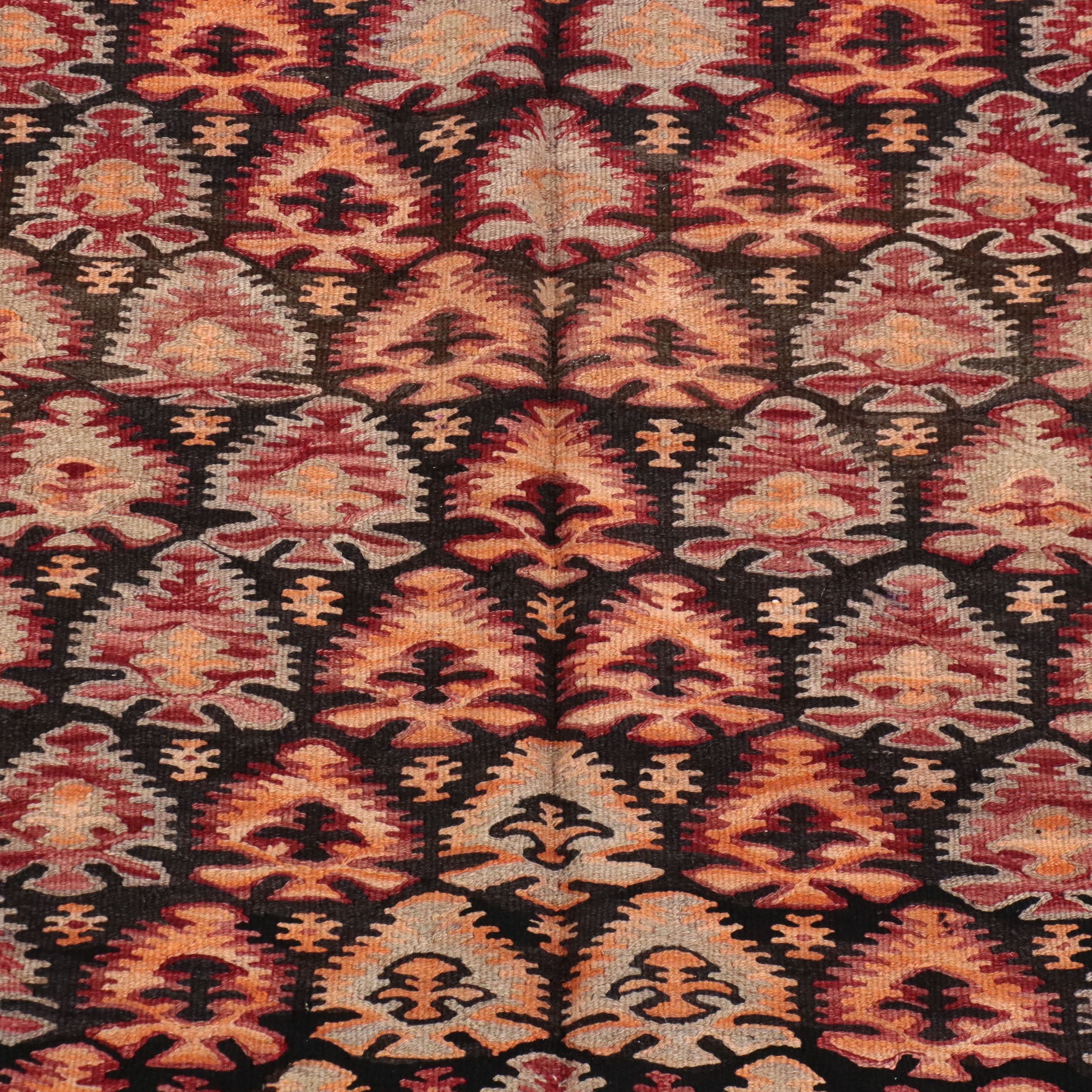 5'2 x 11'6 Handwoven Turkish Kilim Long Rug