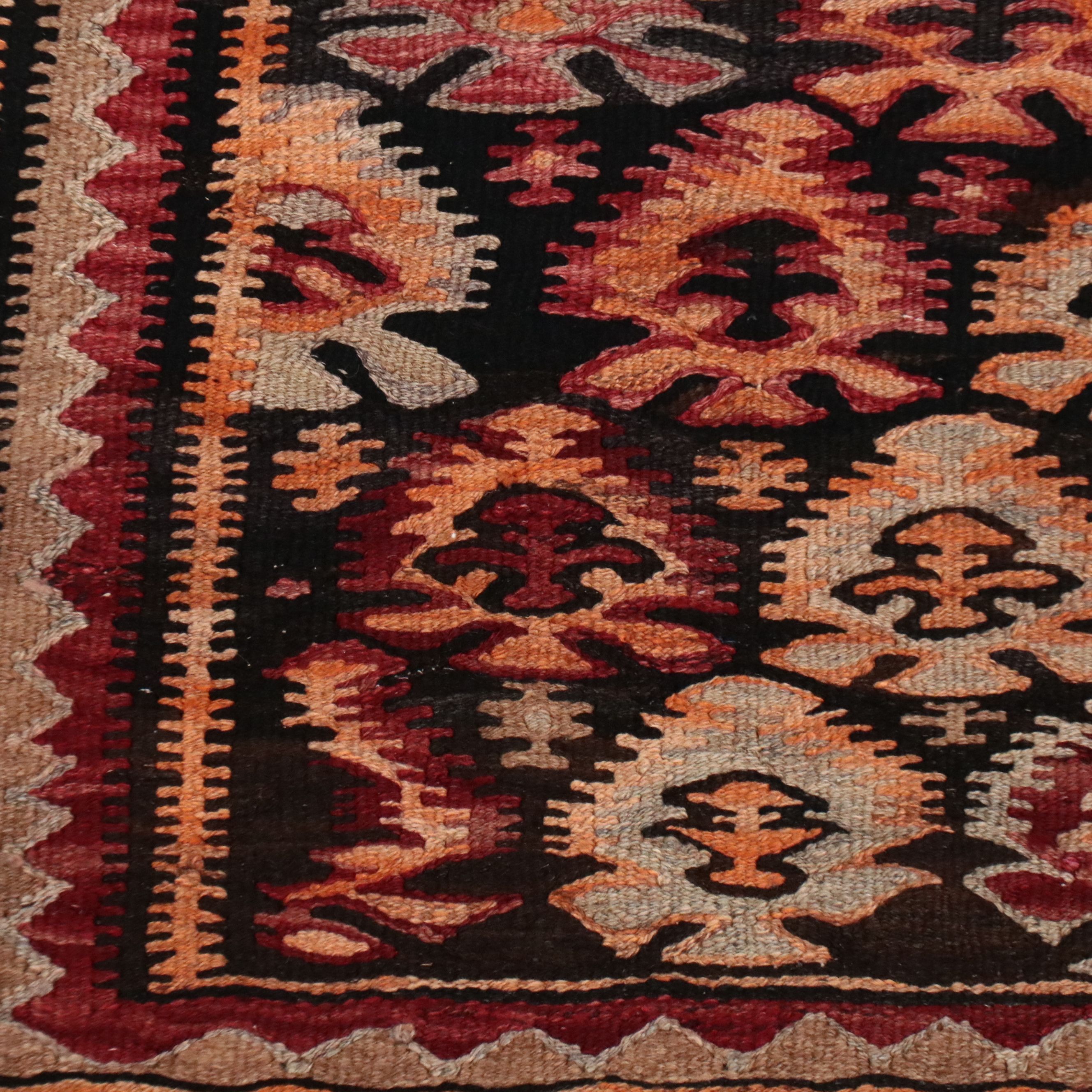 5'2 x 11'6 Handwoven Turkish Kilim Long Rug