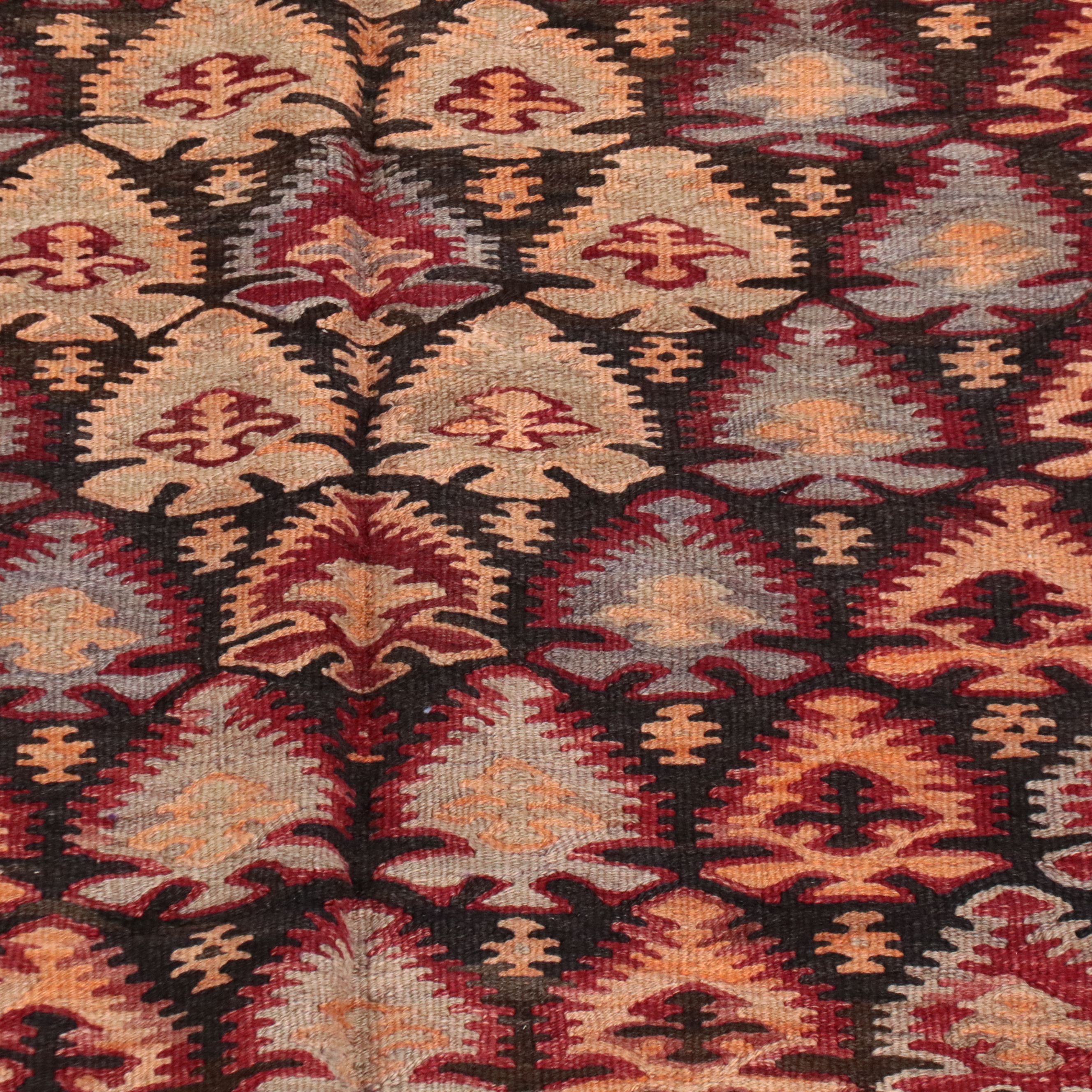 5'2 x 11'6 Handwoven Turkish Kilim Long Rug