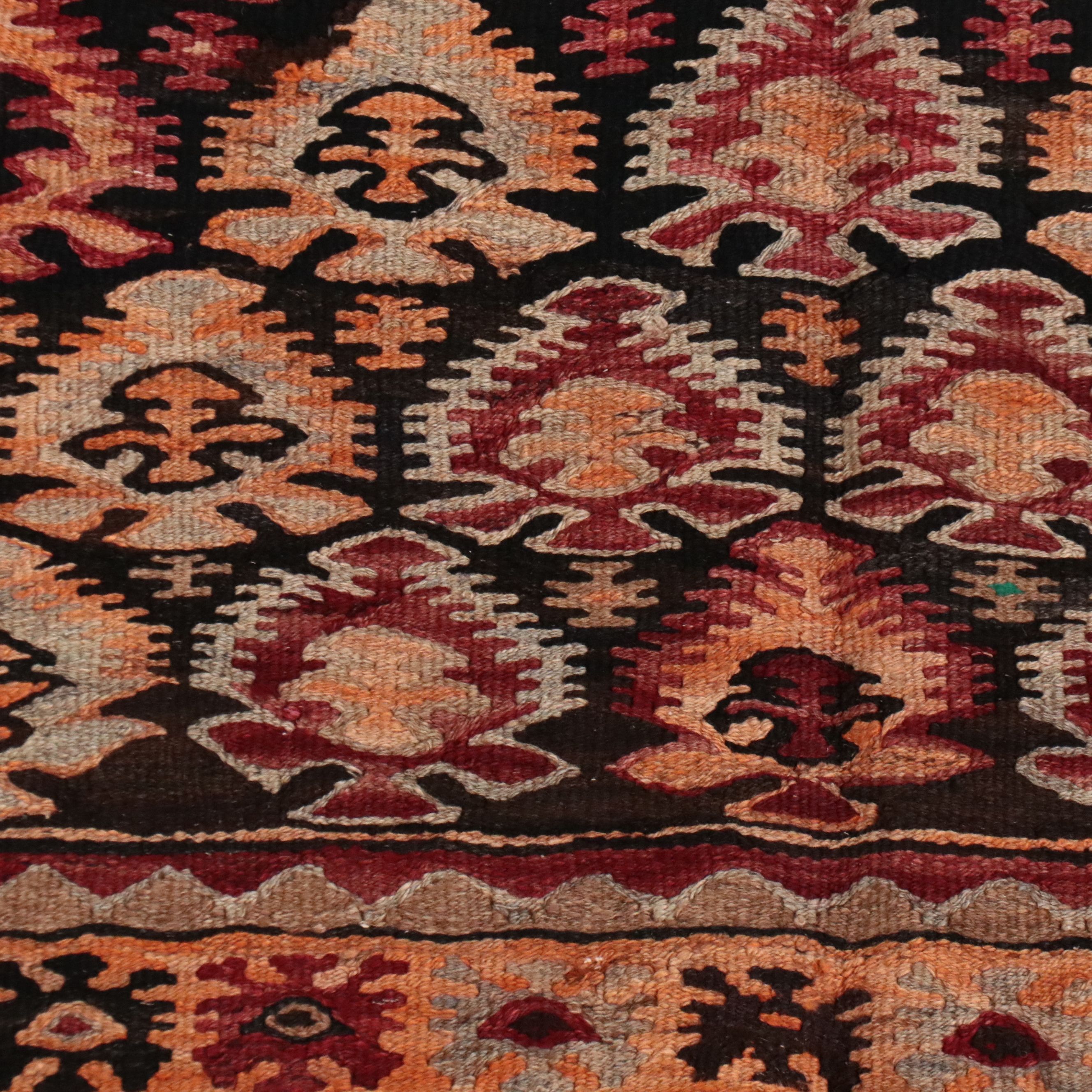 5'2 x 11'6 Handwoven Turkish Kilim Long Rug