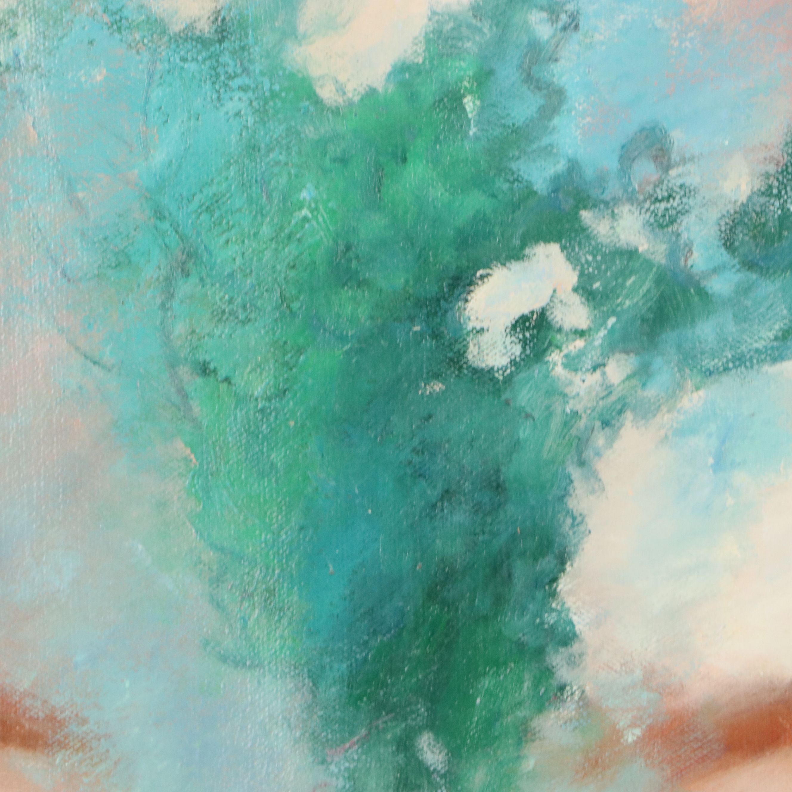 N. Ming Portrait Oil Painting of Woman, 21st Century