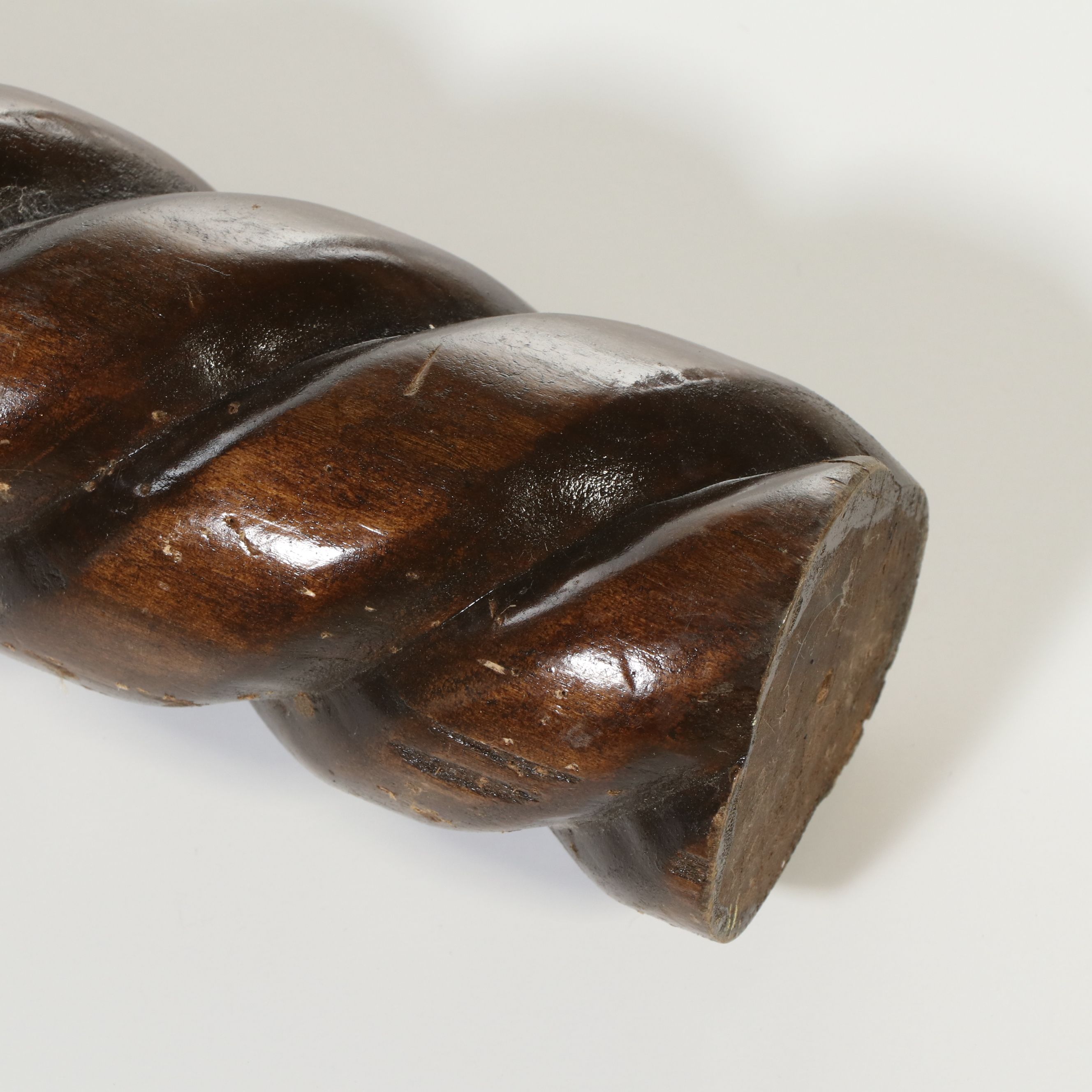 Victorian Style Barley Twist Curtain Rod with Wall Brackets and Finials