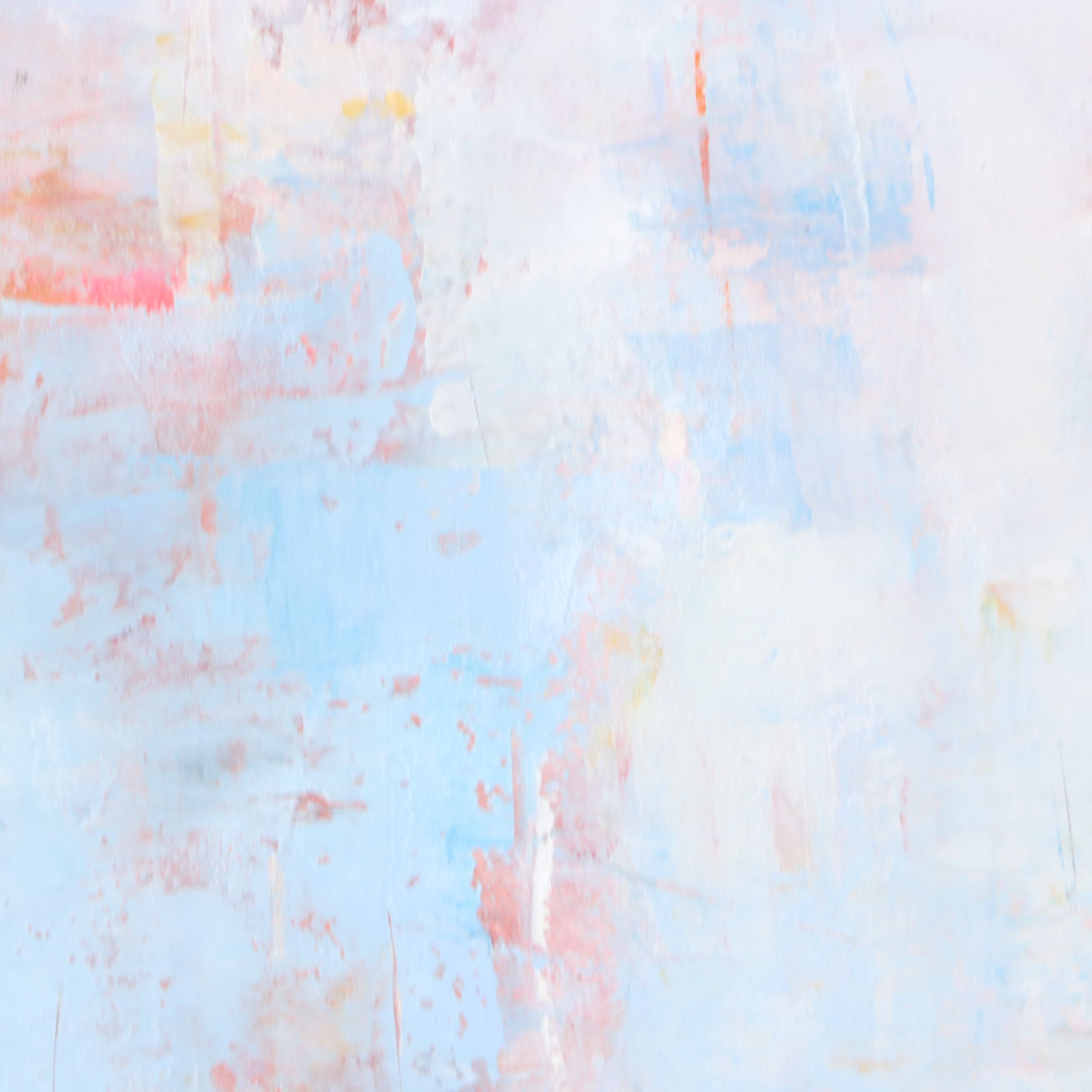 Ziti Abstract Oil Painting in Light Blue, 21st Century