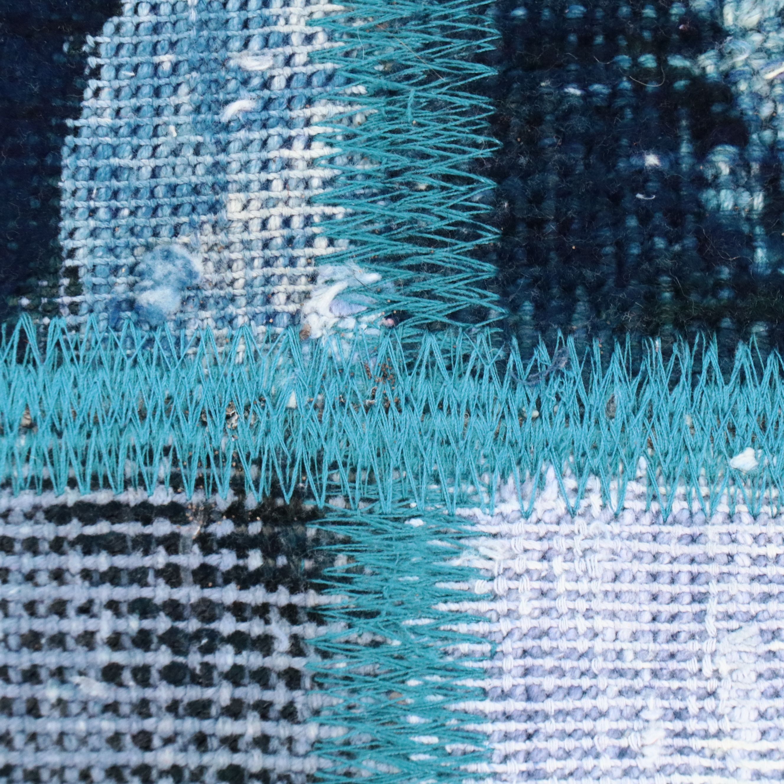 2'11 x 4'4 Handmade Turkish Overdyed Patchwork Accent Rug